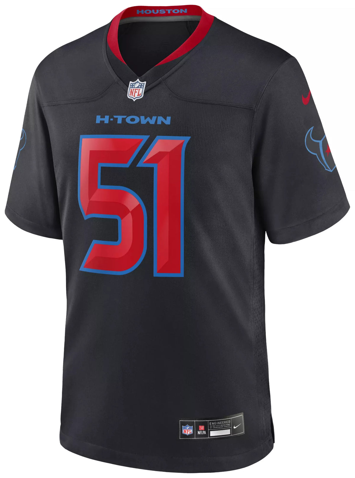 Nike Men's Houston Texans Will Anderson Jr. #51 Blue 2nd Alternate Game Jersey