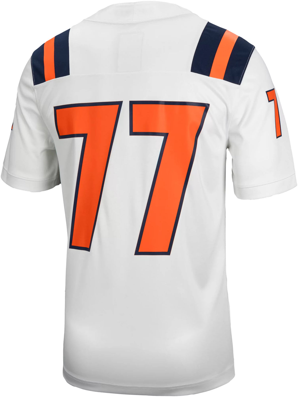 Nike Men's Illinois Fighting Illini #77 White Replica Football Jersey