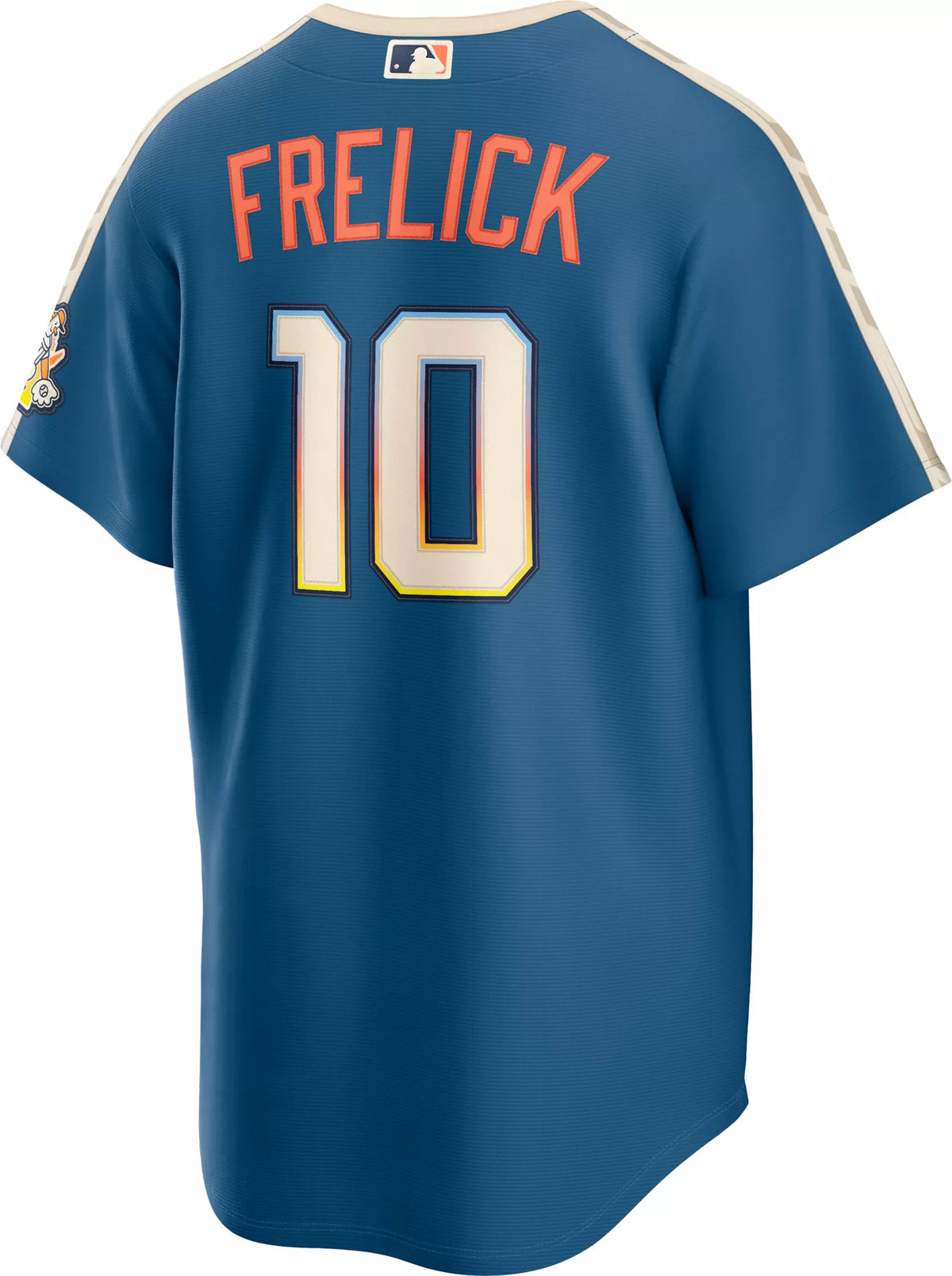 Nike Men's Milwaukee Brewers Sal Frelick #10 2026 City Connect Stadium Jersey
