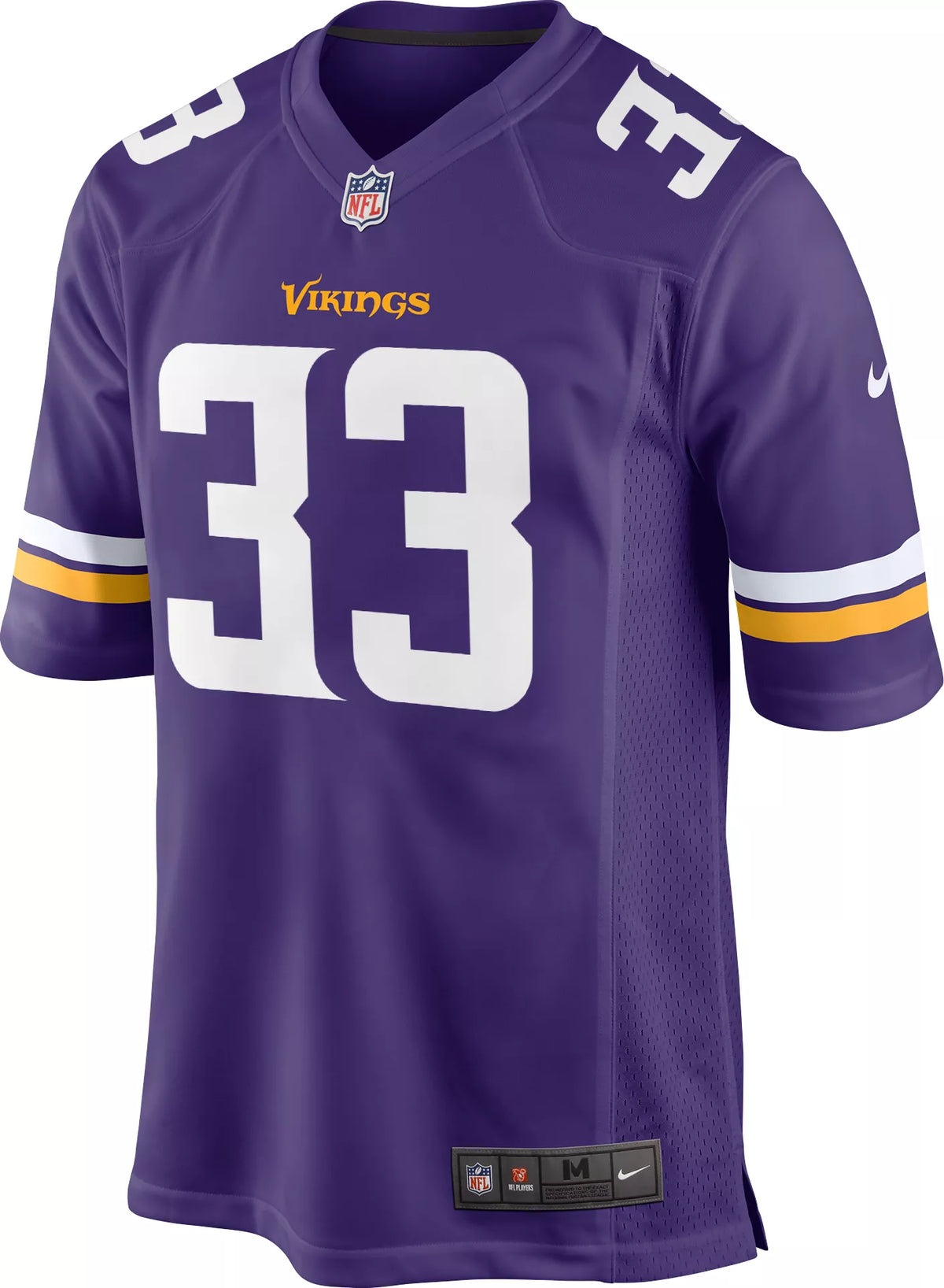 Nike Men's Minnesota Vikings Aaron Jones #33 Purple Game Jersey