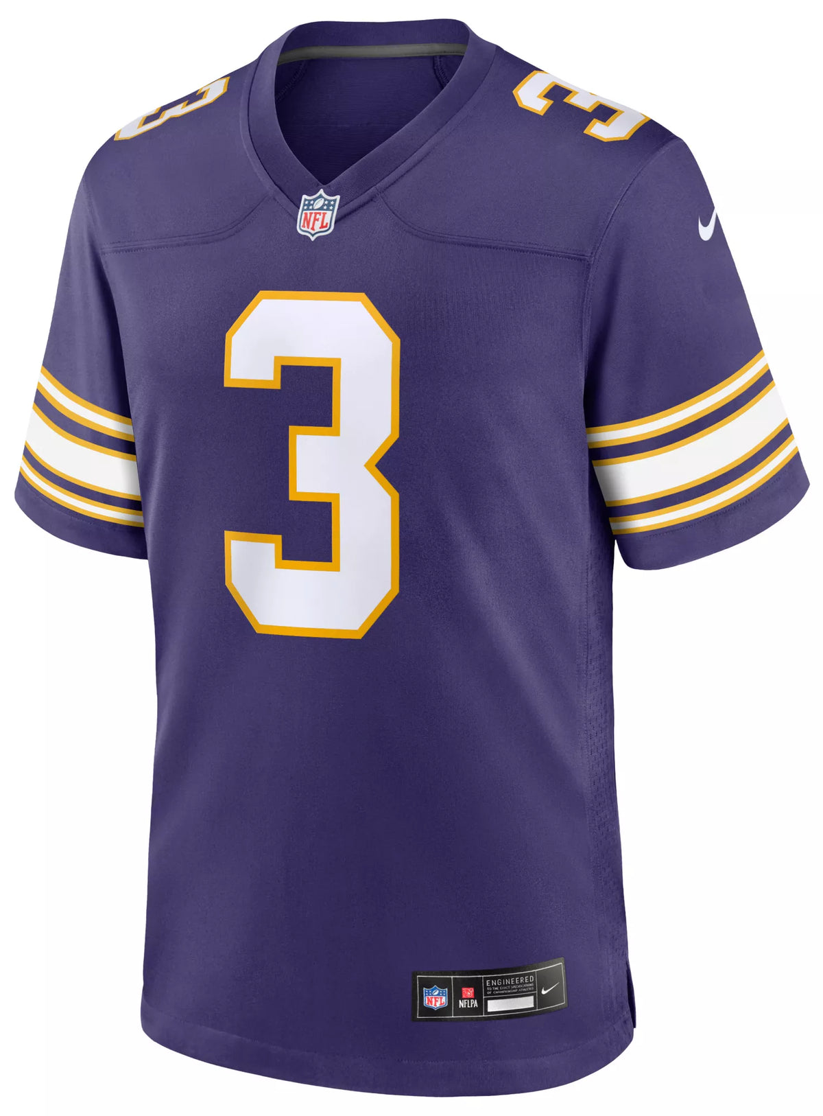 Nike Men's Minnesota Vikings Jordan Addison #3 2nd Alternate Purple Game Jersey