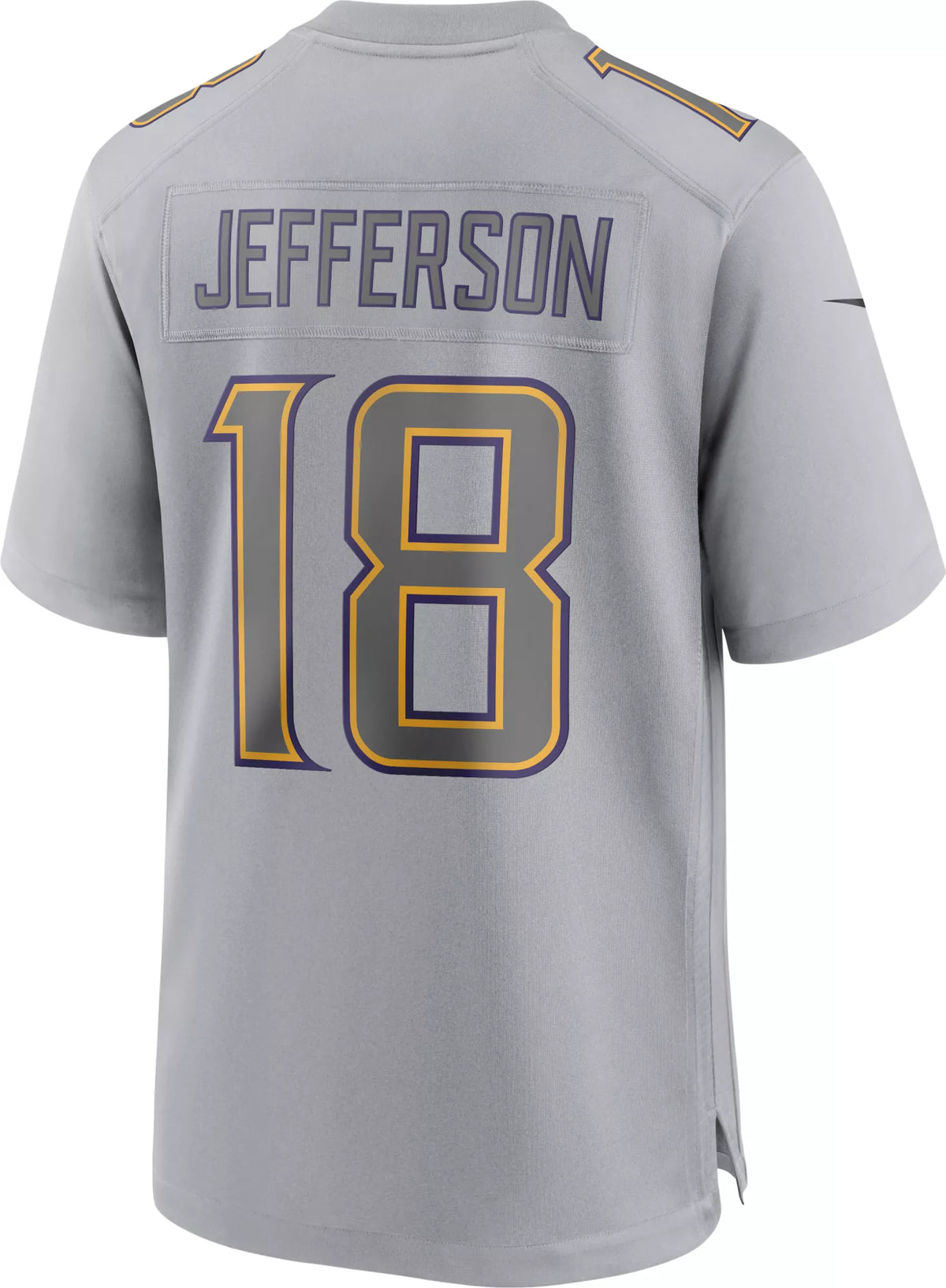 Nike Men's Minnesota Vikings Justin Jefferson #18 Atmosphere Grey Game Jersey