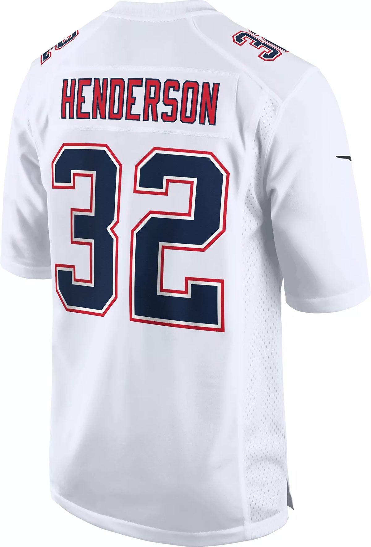 Nike Men's New England Patriots TreyVeyon Henderson #32 White Jersey