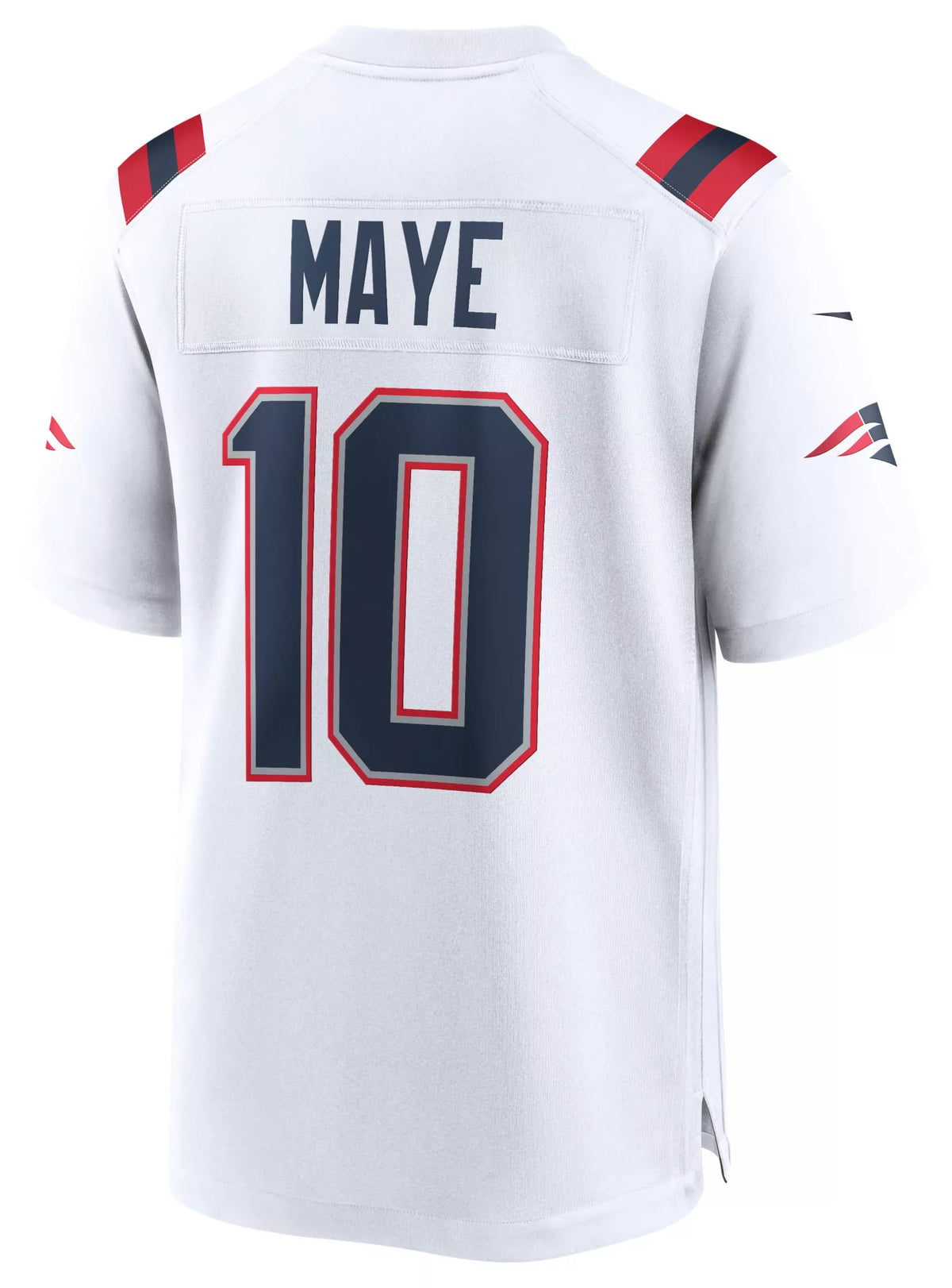 Nike Men's New England Patriots White Drake Maye #10 Game Jersey