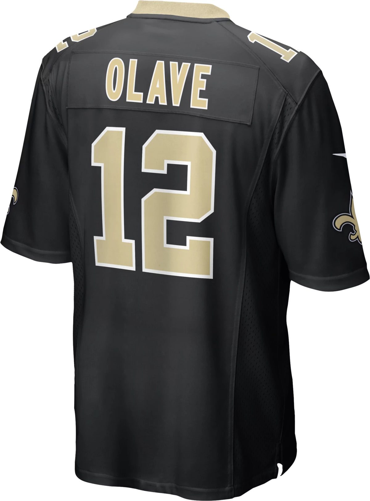 Nike Men's New Orleans Saints Chris Olave #12 Black Game Jersey