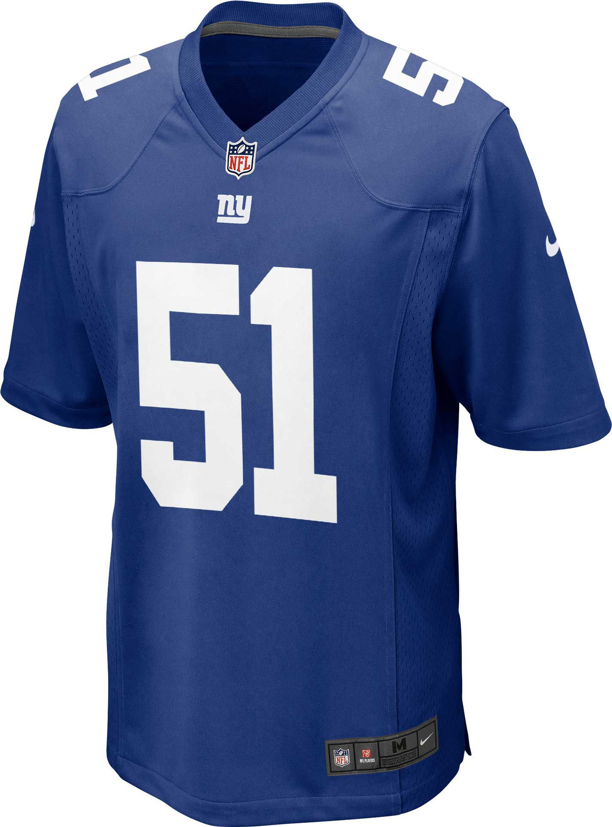 Nike Men's New York Giants Abdul Carter #51 Blue Game Jersey