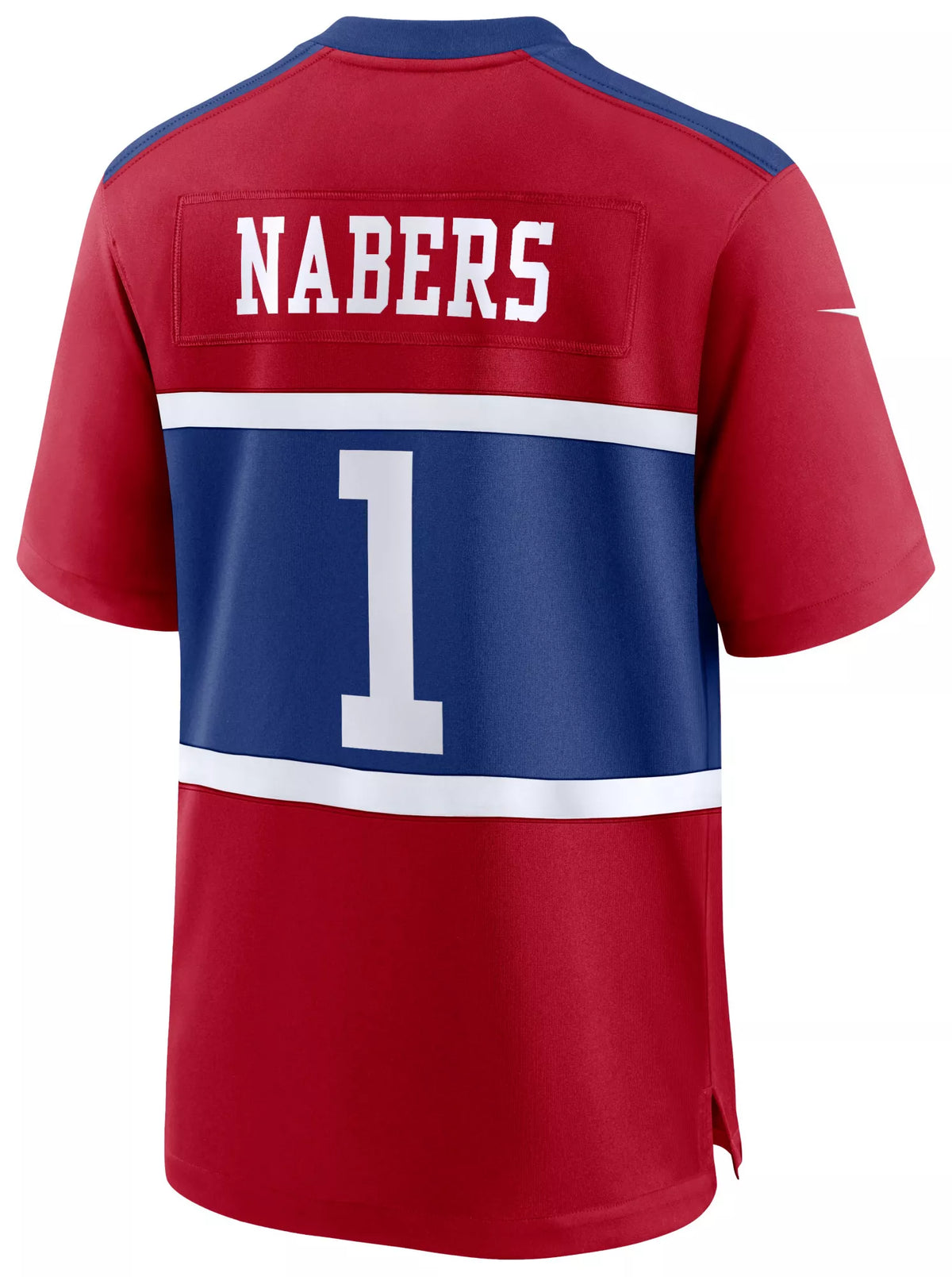 Nike Men's New York Giants Malik Nabers #1 Alternate Gym Red Game Jersey