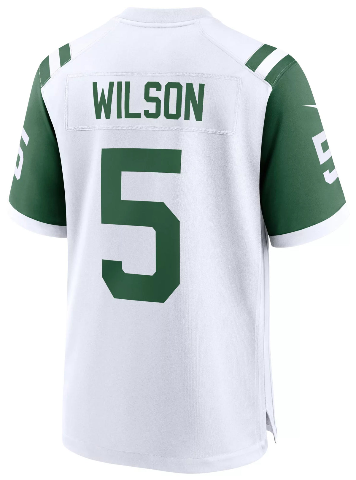Nike Men's New York Jets Garrett Wilson #5 Alternate 2 White Game Jersey