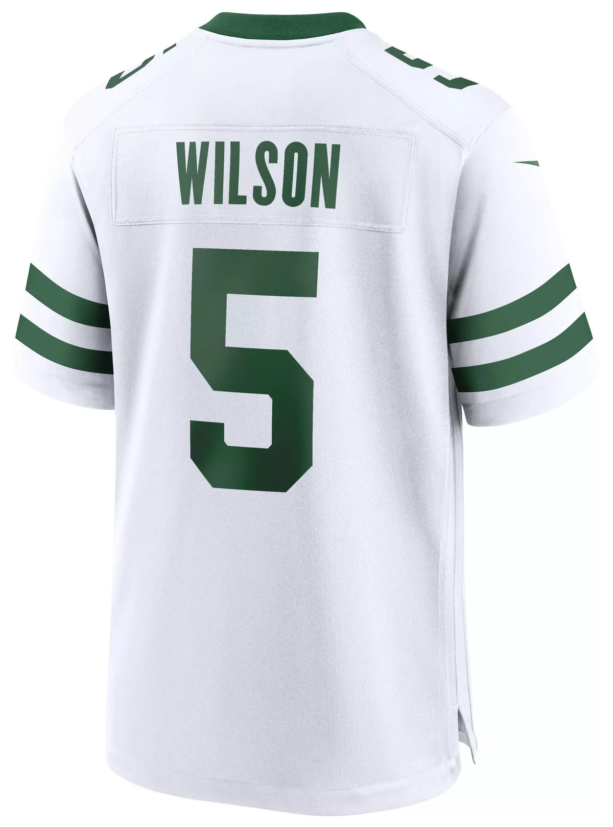 Nike Men's New York Jets Garrett Wilson #5 White Game Jersey