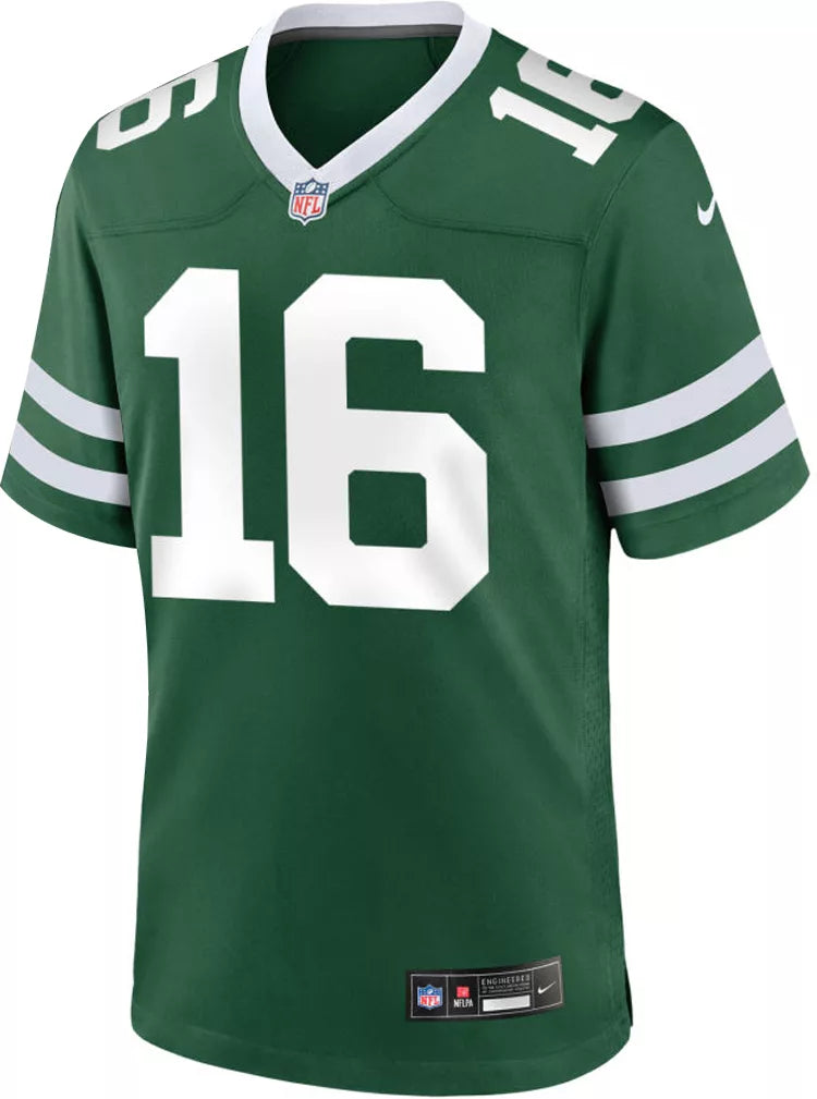 Nike Men's New York Jets Kenyon Sadiq #16 Green Home Game Jersey