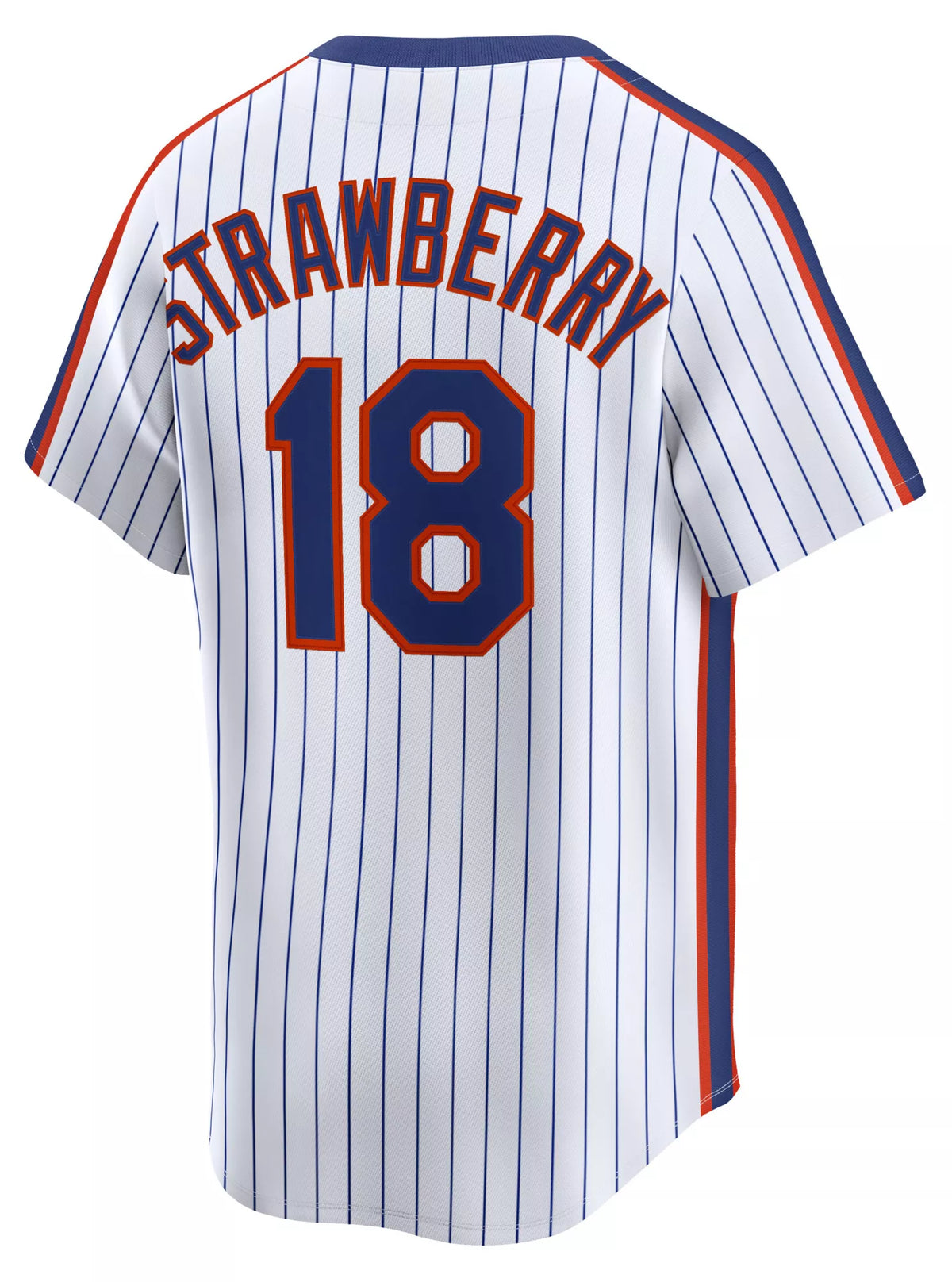 Nike Men's New York Mets White Darryl Strawberry #18 Cooperstown Limited Jersey