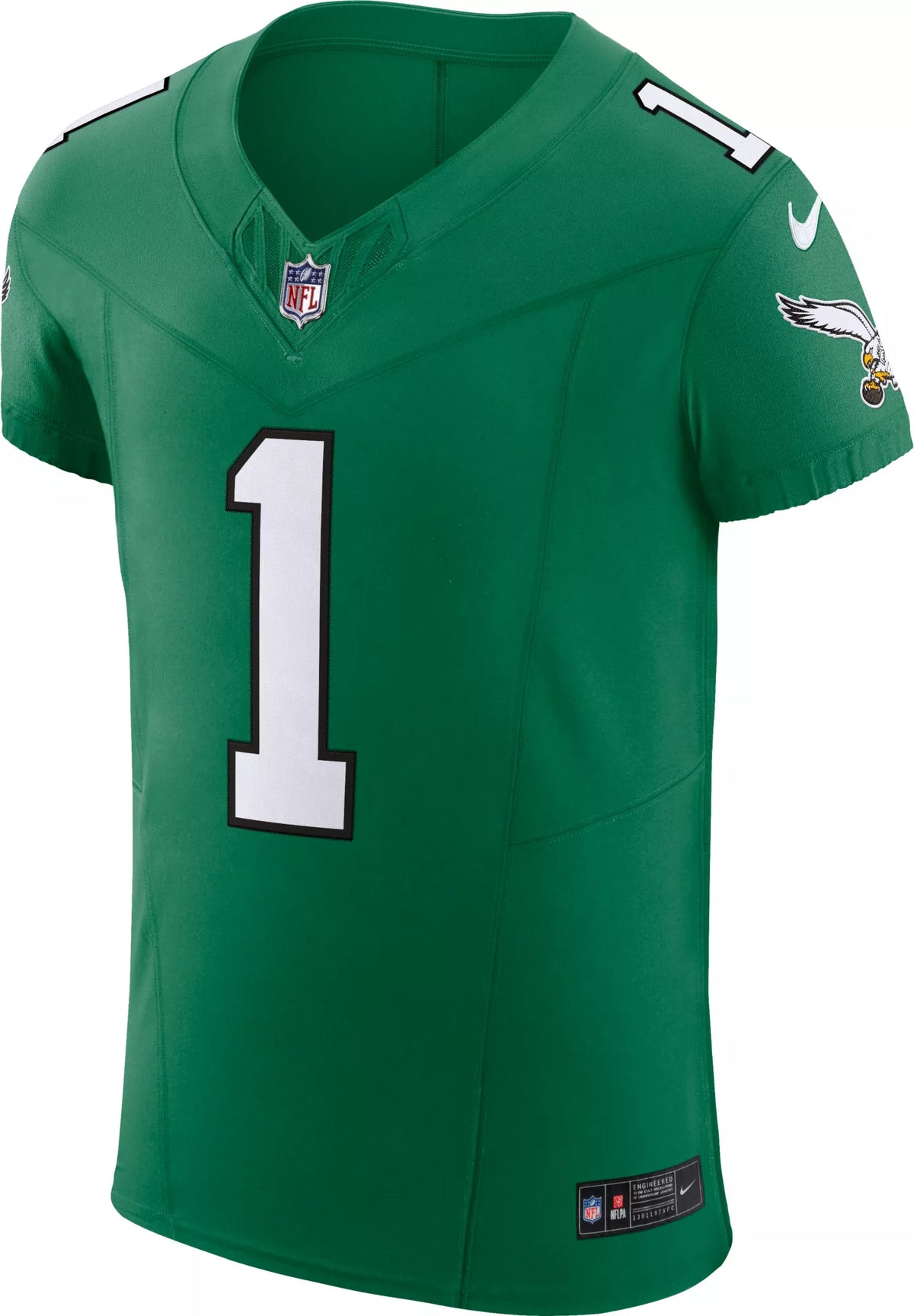 Nike Men's Philadelphia Eagles Jalen Hurts #1 Alternate Kelly Green Elite Jersey