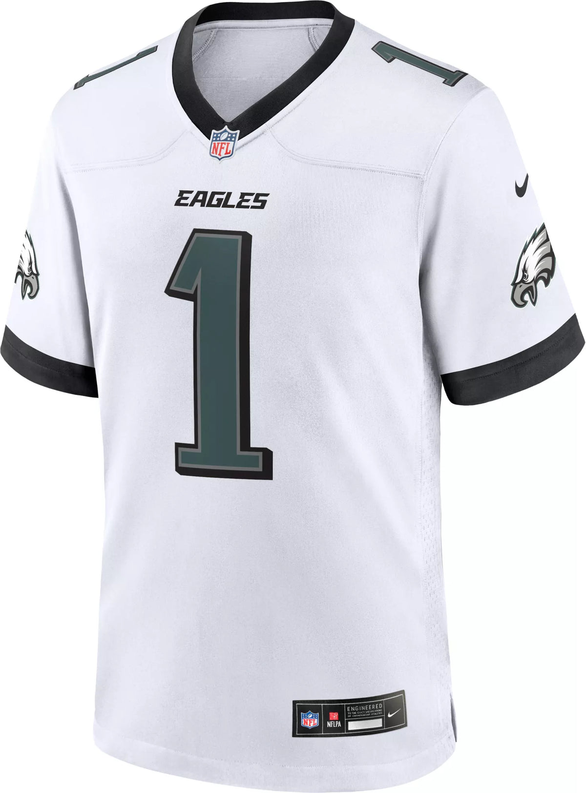 Nike Men's Philadelphia Eagles Jalen Hurts #1 White Game Jersey