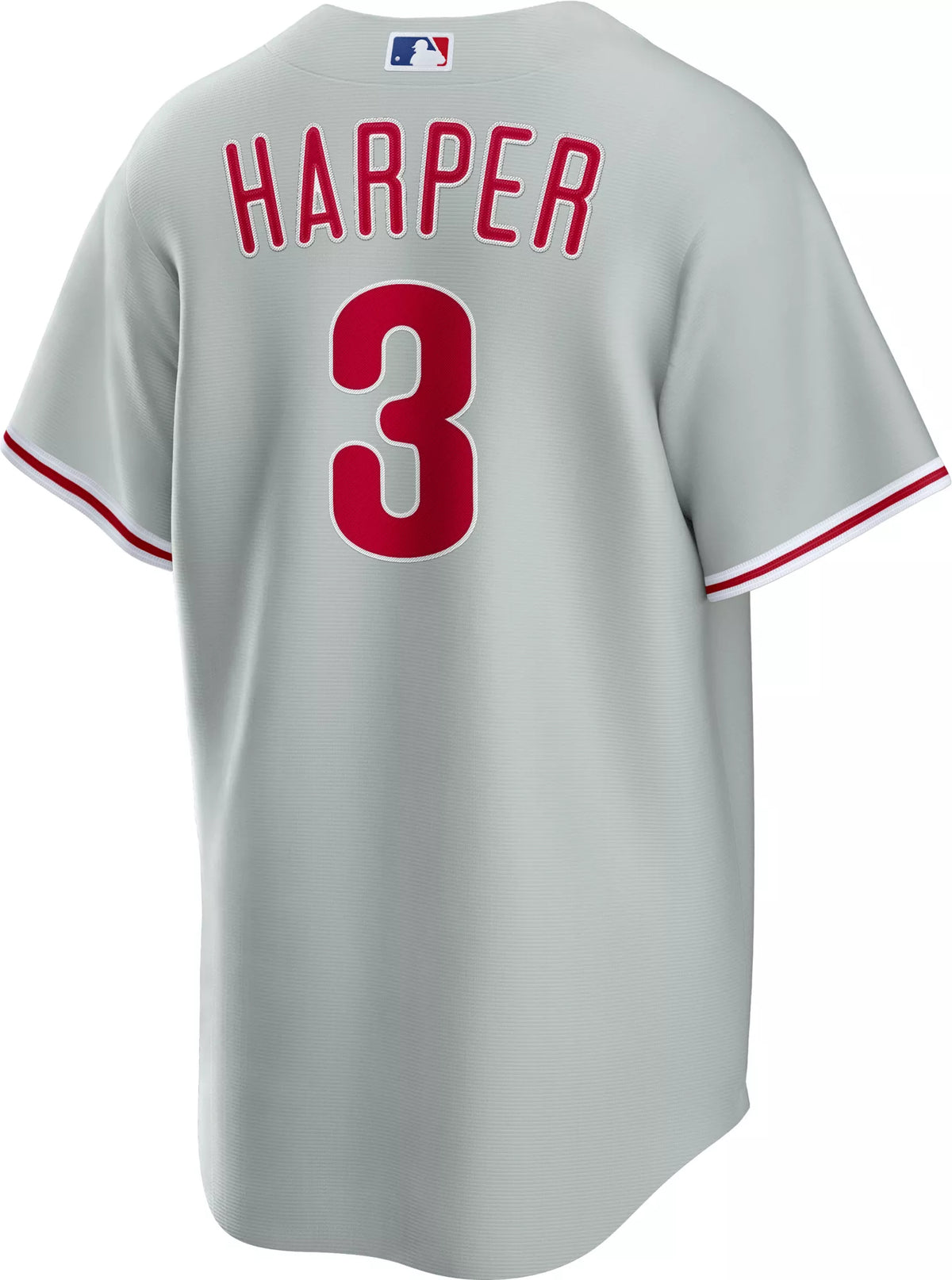 Nike Men's Philadelphia Phillies Bryce Harper #3 Grey Cool Base Jersey