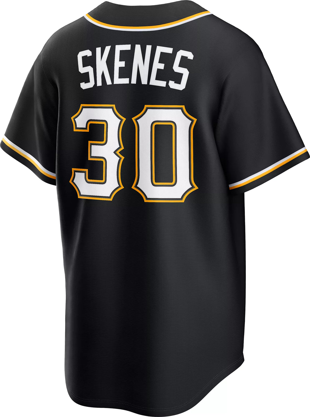 Nike Men's Pittsburgh Pirates Black Paul Skenes #30 Carbon Replica Jersey