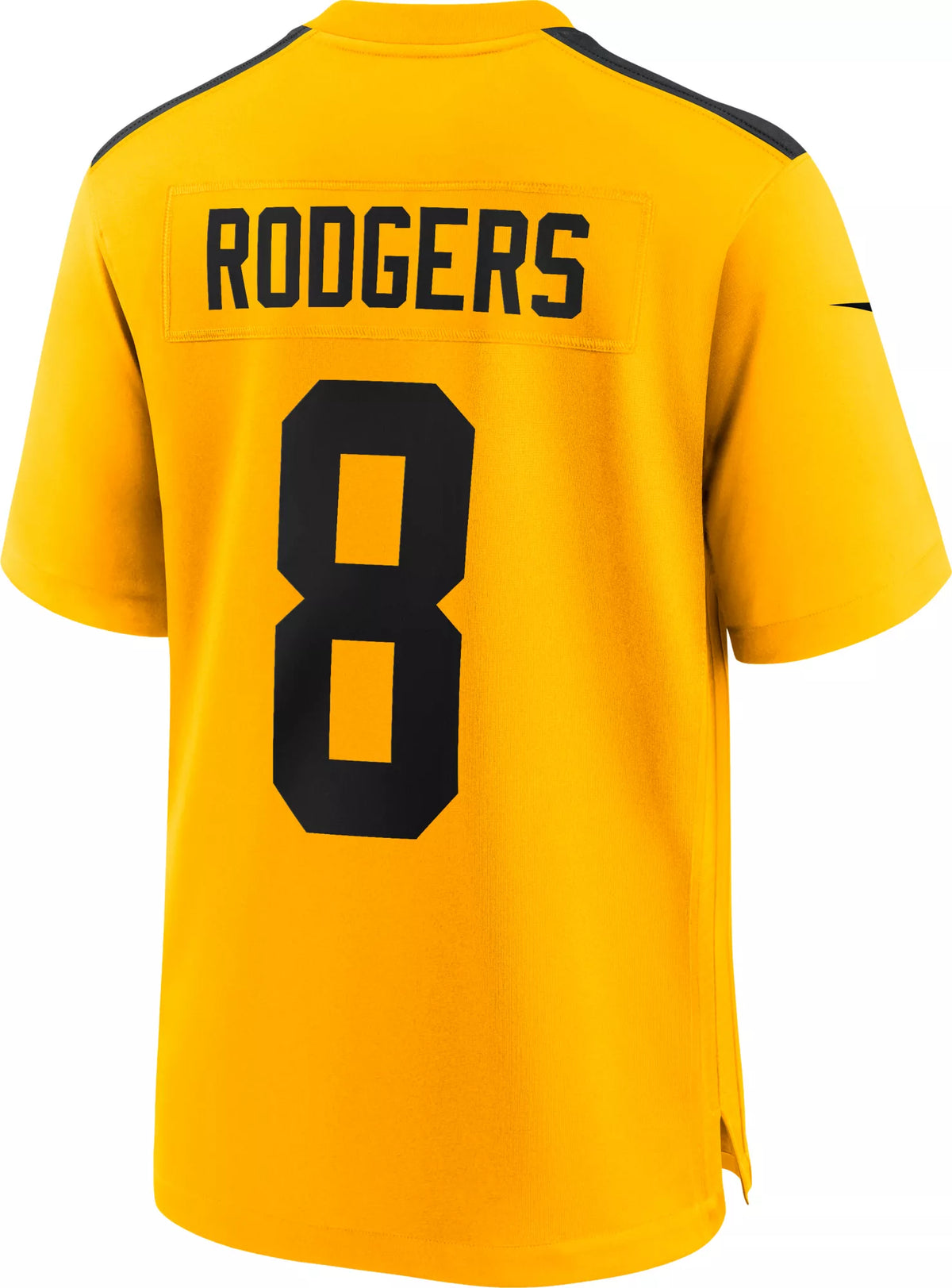 Nike Men's Pittsburgh Steelers Aaron Rodgers #8 Alternate 1933 Throwback Gold Game Jersey