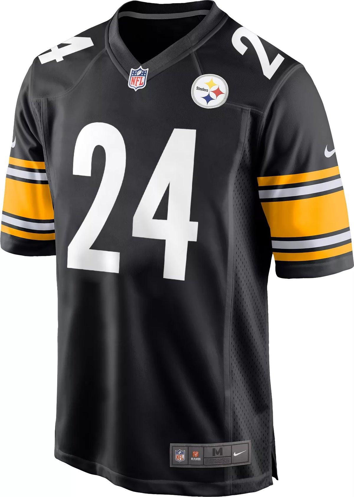Nike Men's Pittsburgh Steelers Joey Porter Jr. #24 Black Game Jersey