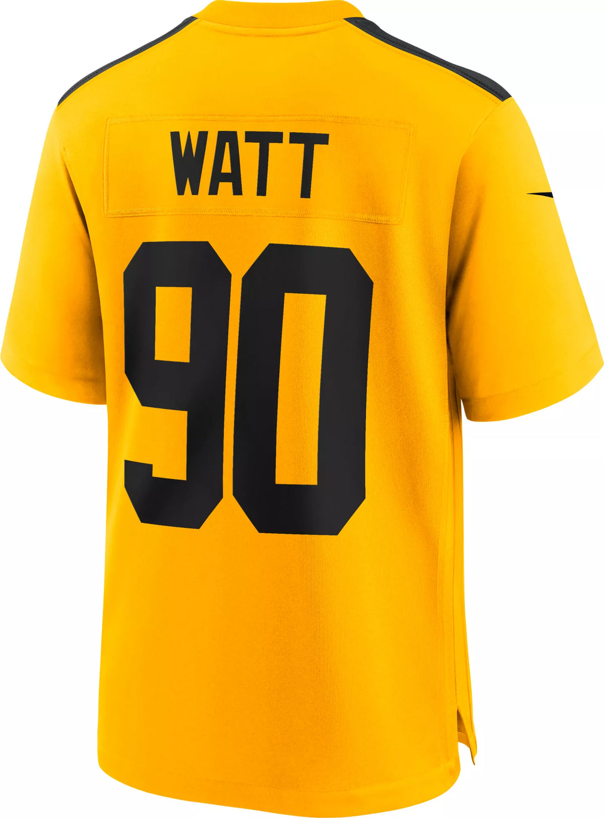Nike Men's Pittsburgh Steelers T.J. Watt #90 Alternate 1933 Throwback Gold Game Jersey