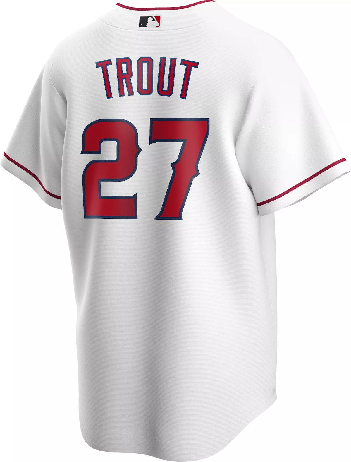 Nike Men's Replica Los Angeles Angels Mike Trout #27 White Cool Base Jersey