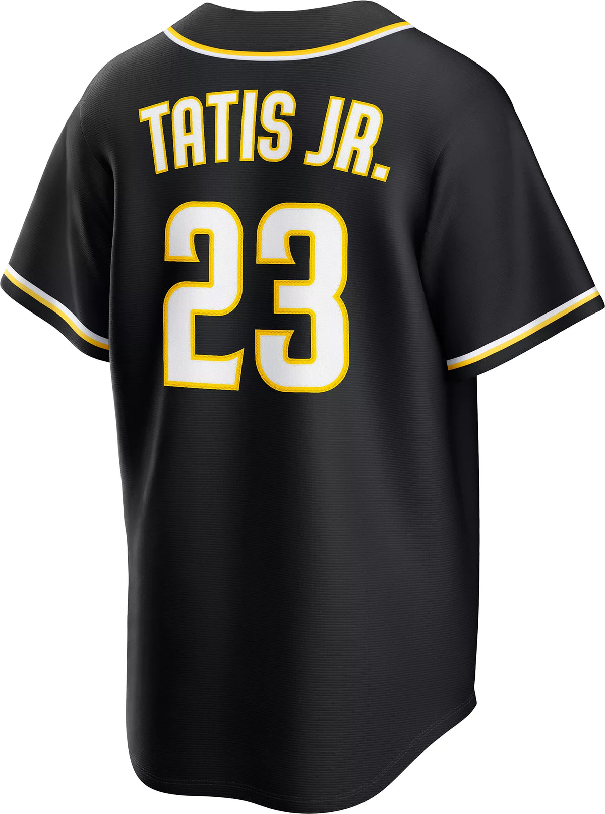Nike Men's San Diego Padres Black Fernando Tatis Jr. #23 Carbon Replica Jersey