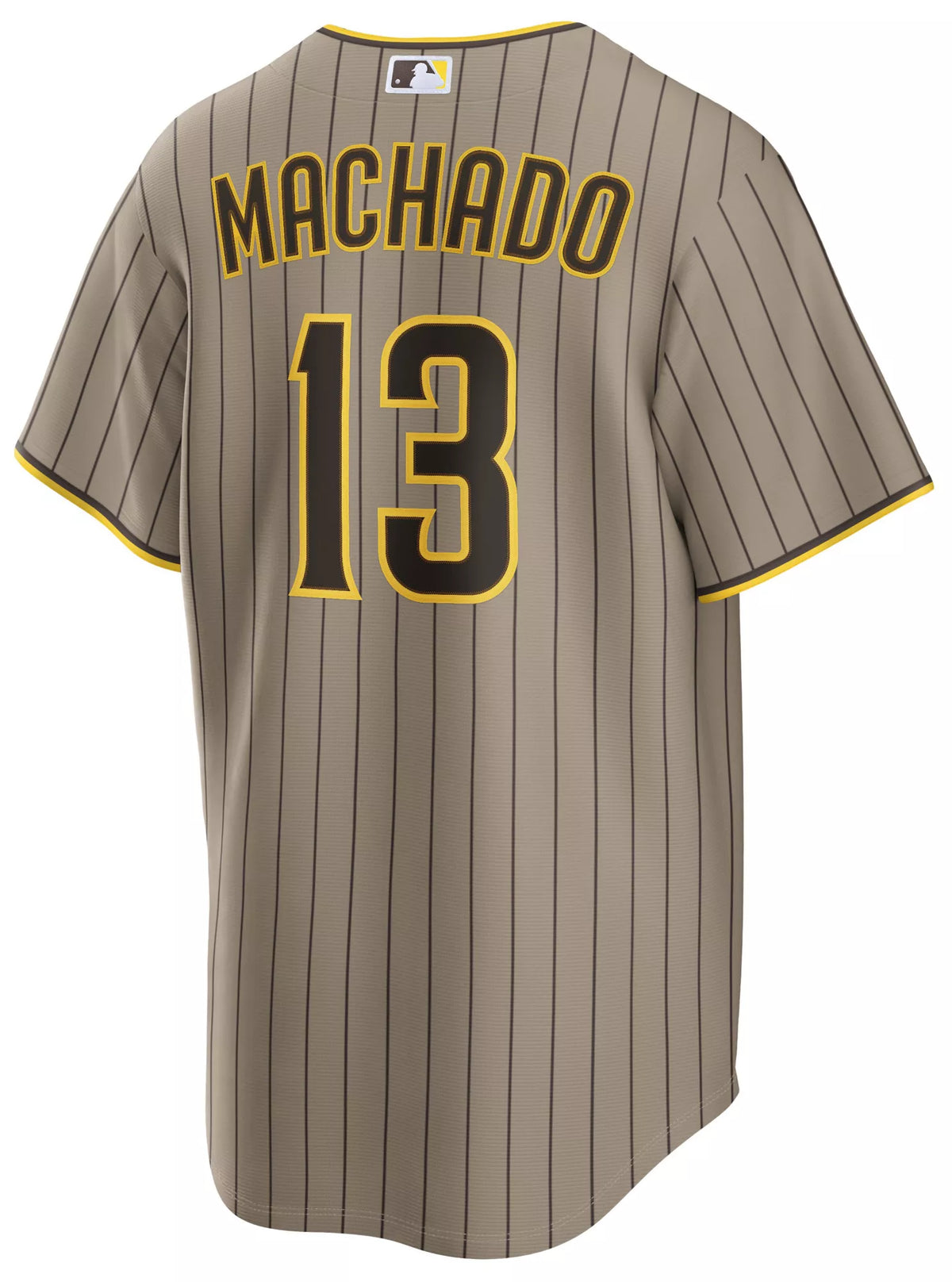 Nike Men's San Diego Padres Khaki Manny Machado #13 Alternate Replica Jersey
