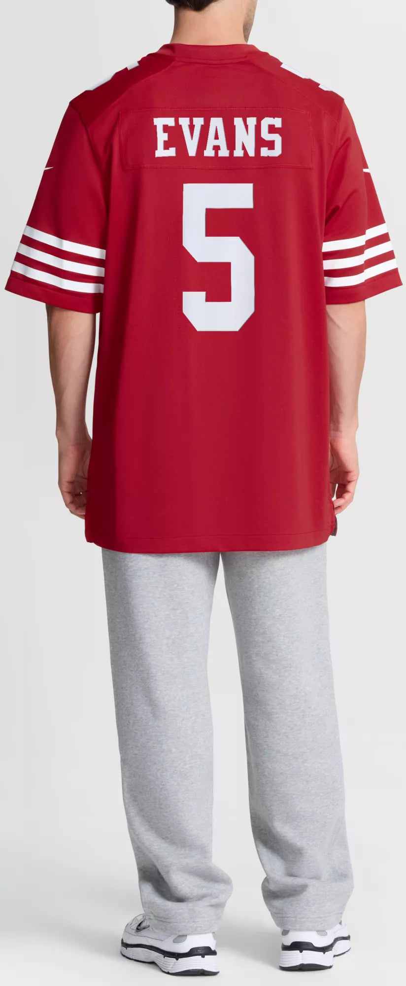 Nike Men's San Francisco 49ers Red Mike Evans #5 Home Game Jersey
