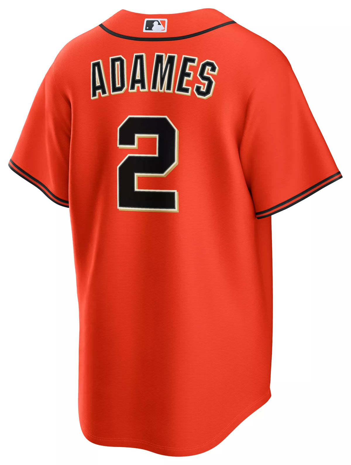 Nike Men's San Francisco Giants Orange Willy Adames #2 Alternate Replica Jersey