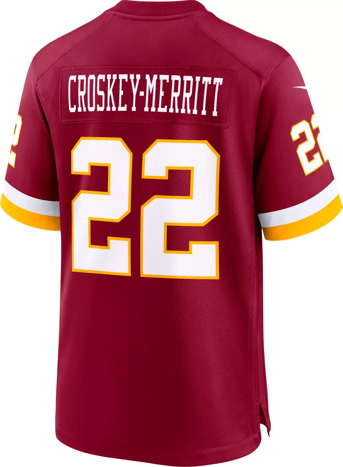 Nike Men's Washington Commanders Jacory Croskey-Merritt #22 Red Home Game Jersey