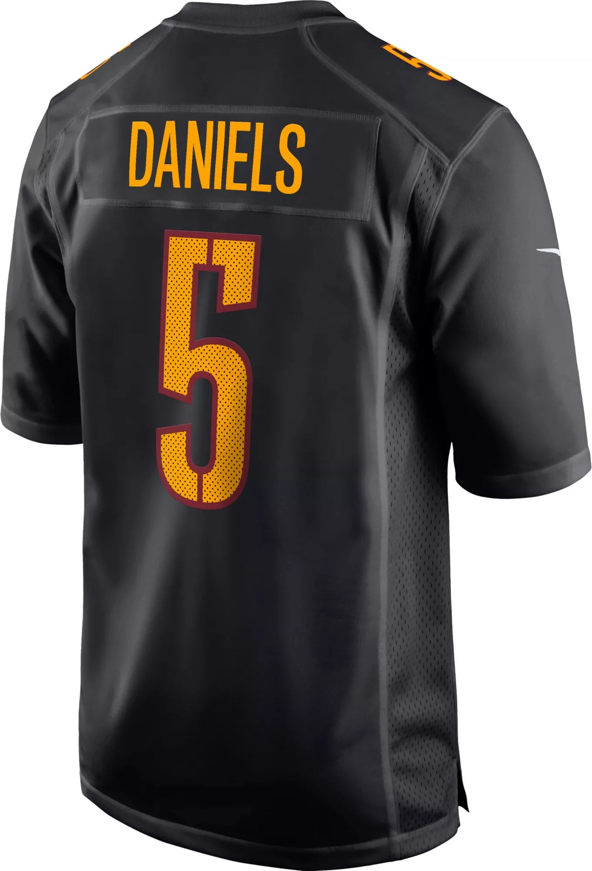 Nike Men's Washington Commanders Jayden Daniels #5 Black Fashion Game Jersey