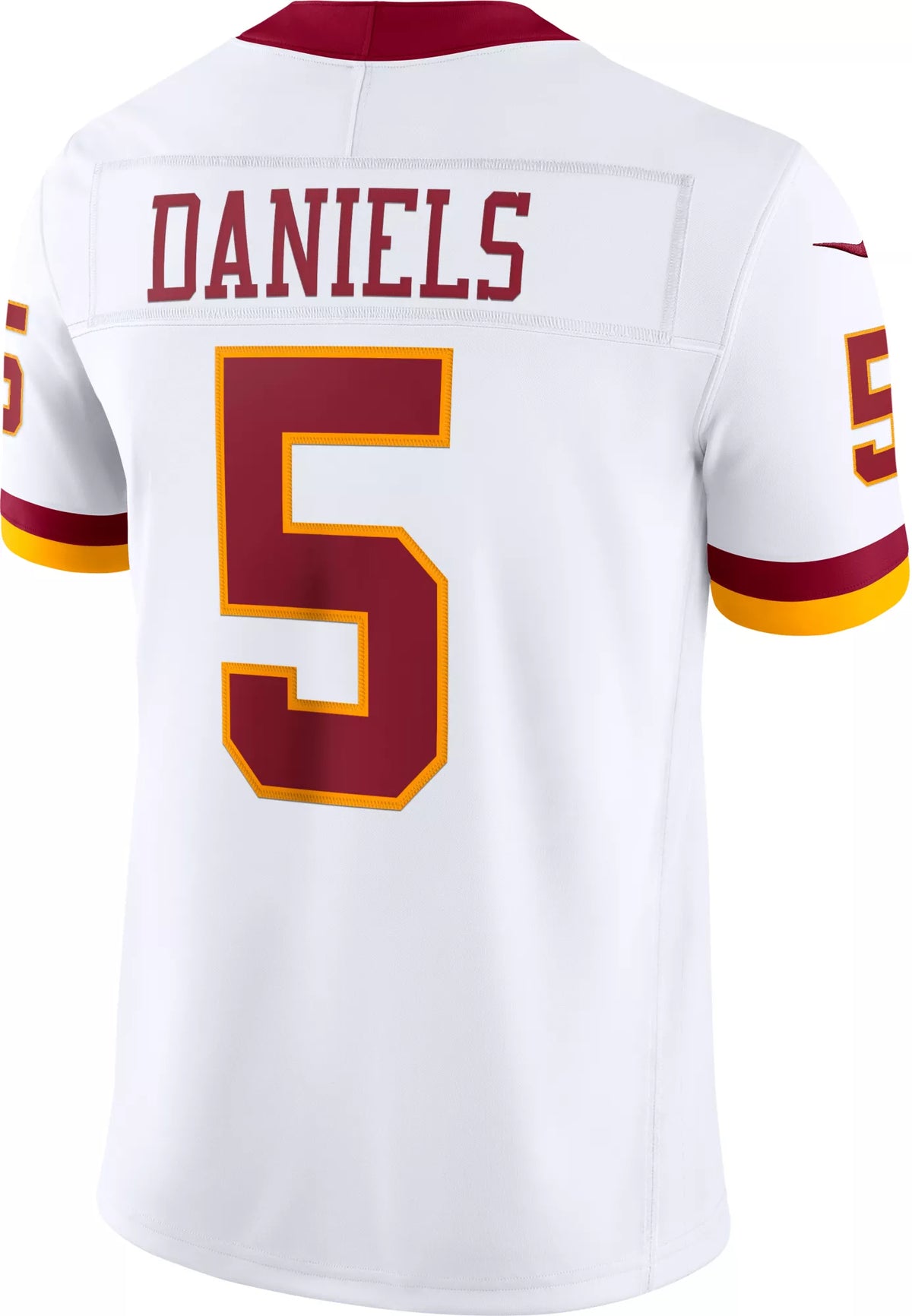 Nike Men's Washington Commanders Jayden Daniels #5 Road White Limited Jersey