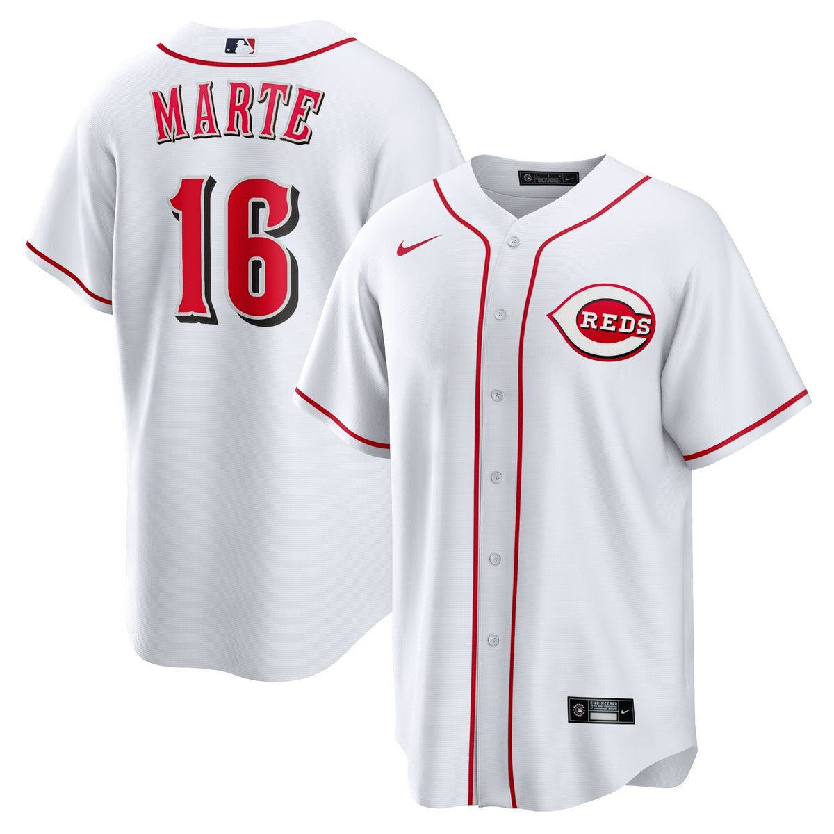 Noelvi Marte Cincinnati Reds Nike Home Replica Jersey White