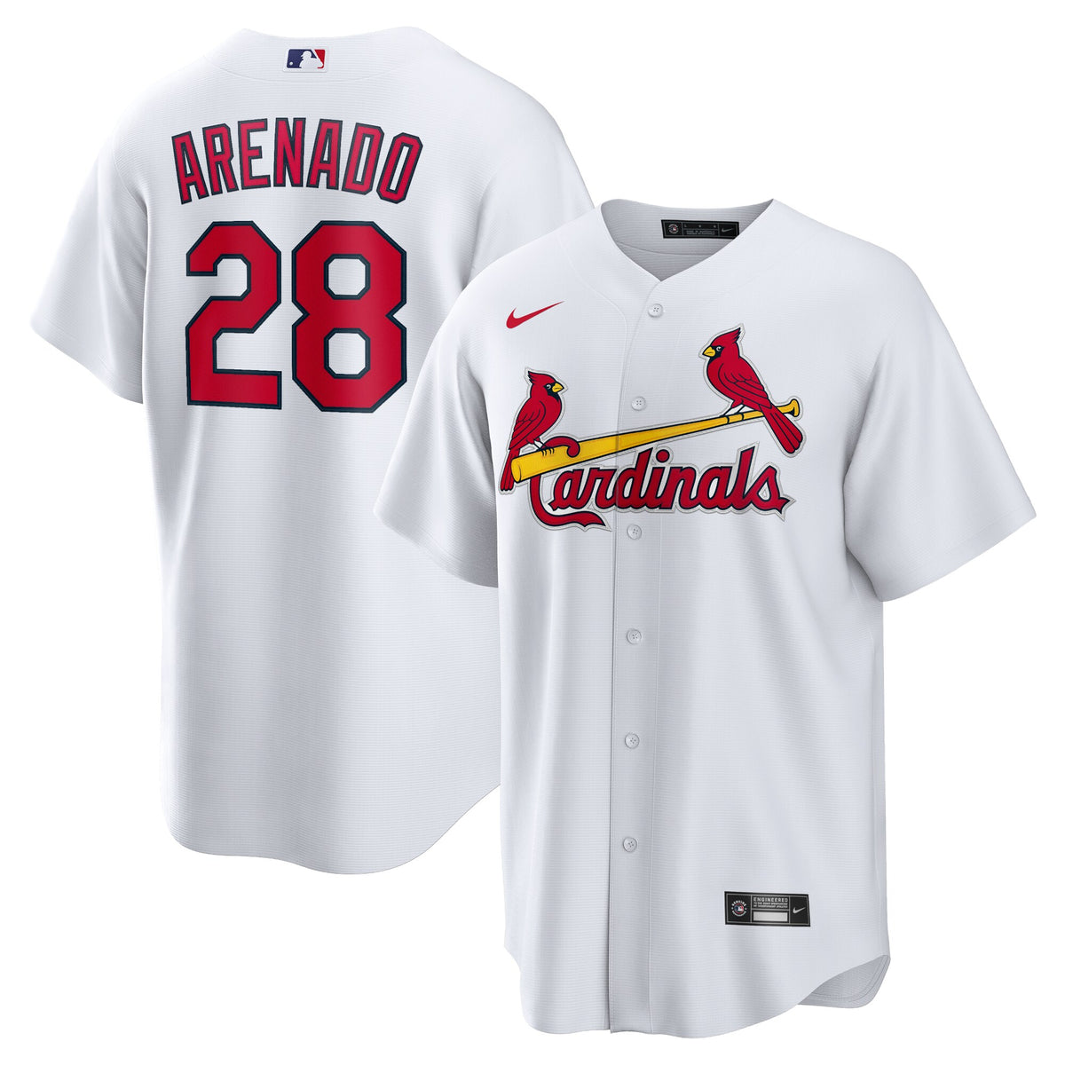 Nolan Arenado St. Louis Cardinals Nike 2024 Home Replica Jersey White