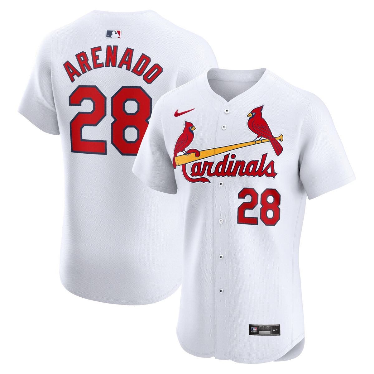 Nolan Arenado St. Louis Cardinals Nike Home Elite Player Jersey White