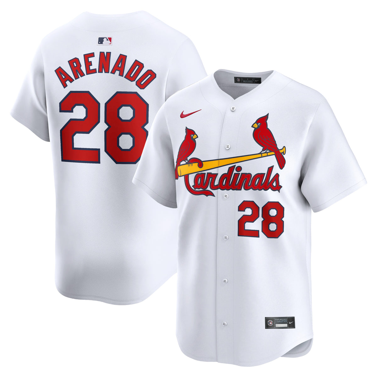 Nolan Arenado St. Louis Cardinals Nike Home Limited Player Jersey White