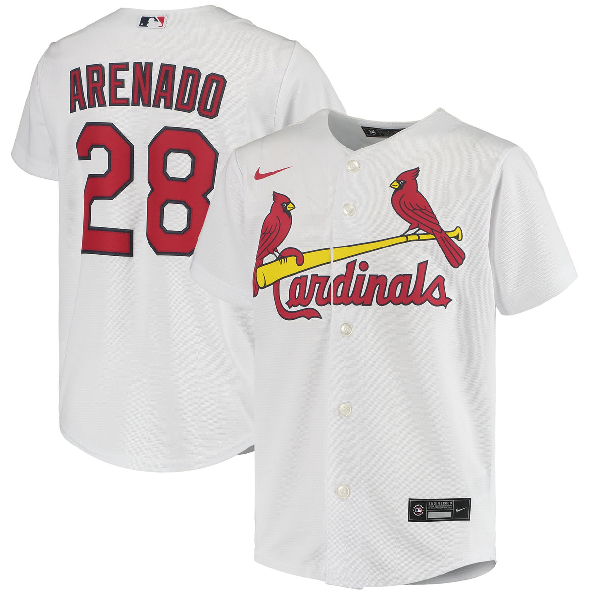 Nolan Arenado St. Louis Cardinals Nike Youth Alternate Replica Player Jersey White