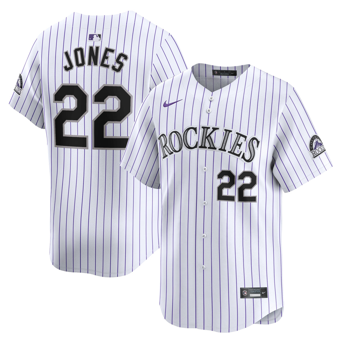 Nolan Jones Colorado Rockies Nike Home Limited Player Jersey White