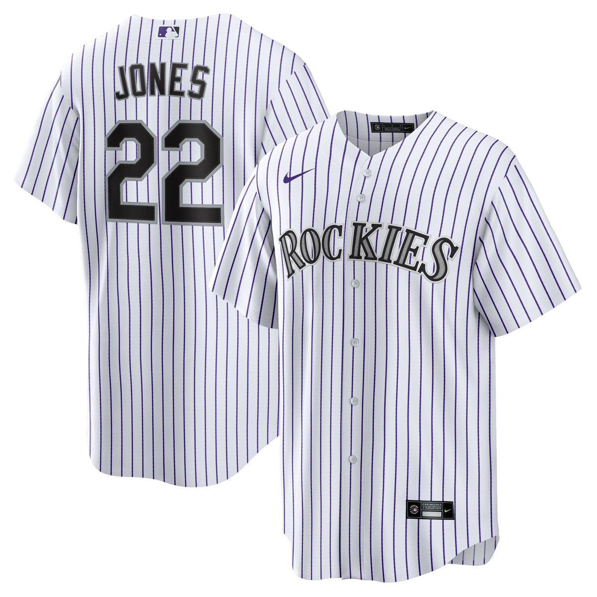 Nolan Jones Colorado Rockies Nike Home Replica Jersey White