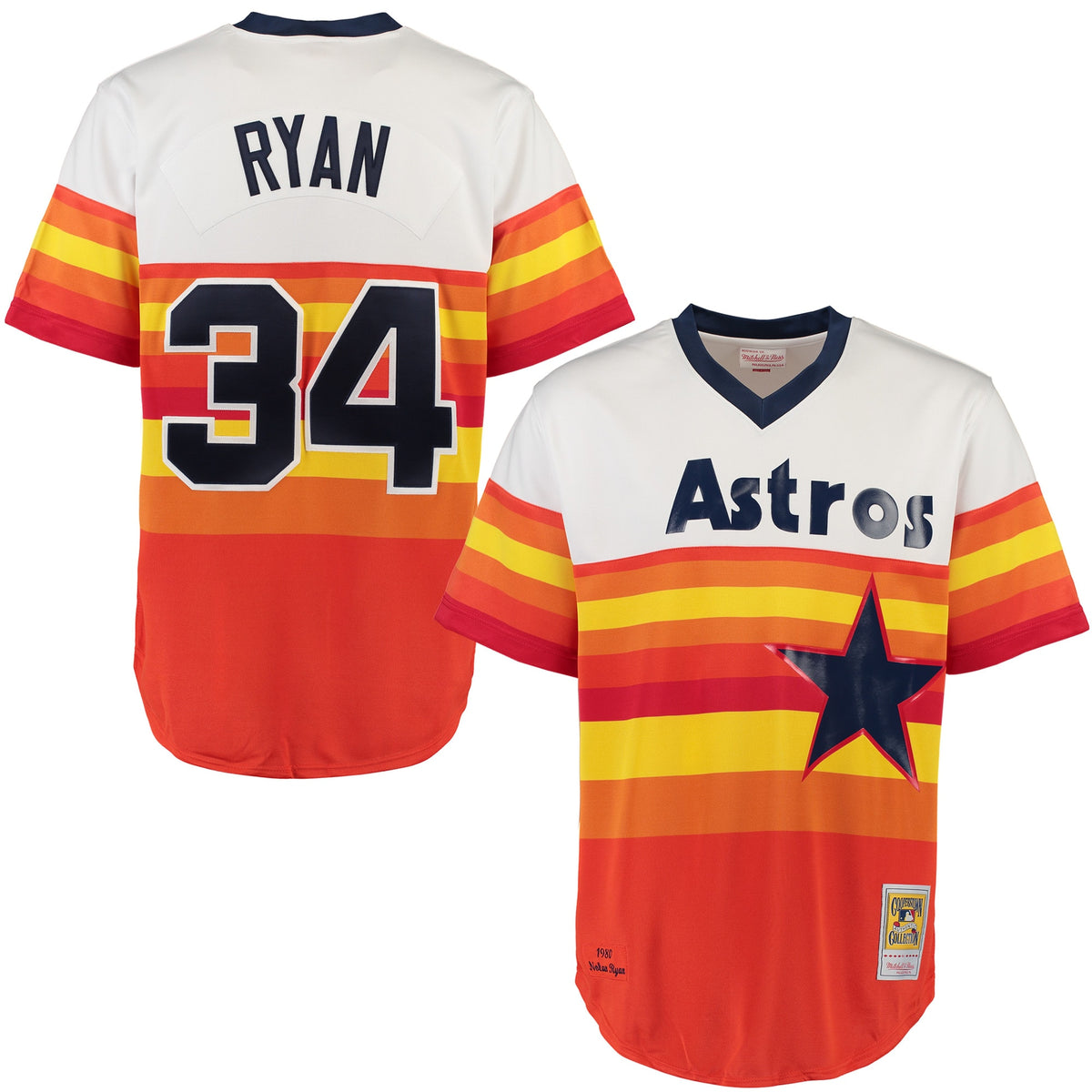 Nolan Ryan Houston Astros Mitchell Ness Throwback Authentic Jersey White