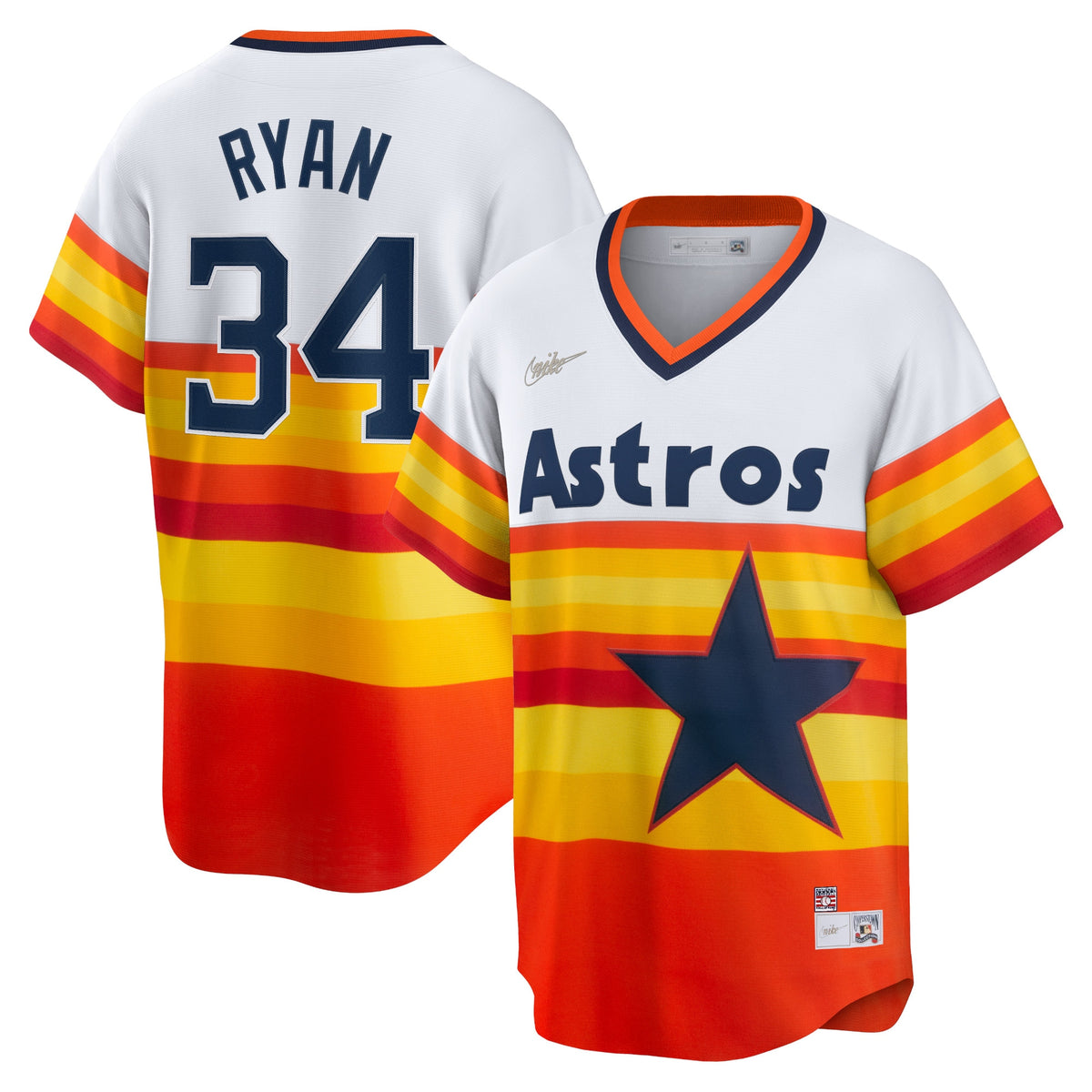 Nolan Ryan Houston Astros Nike Home Cooperstown Collection Player Jersey White