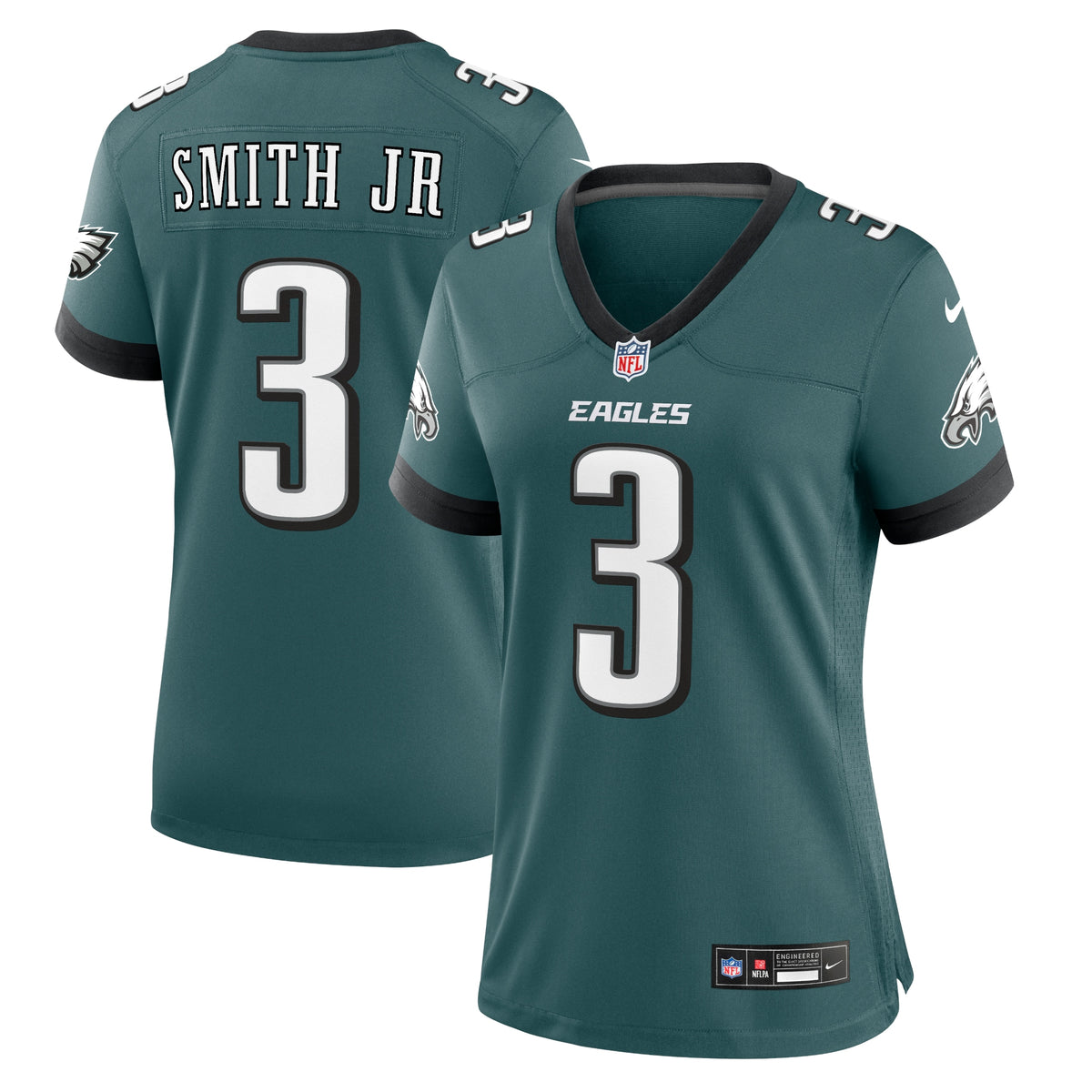 Nolan Smith Philadelphia Eagles Nike Women's Team Game Jersey Midnight Green