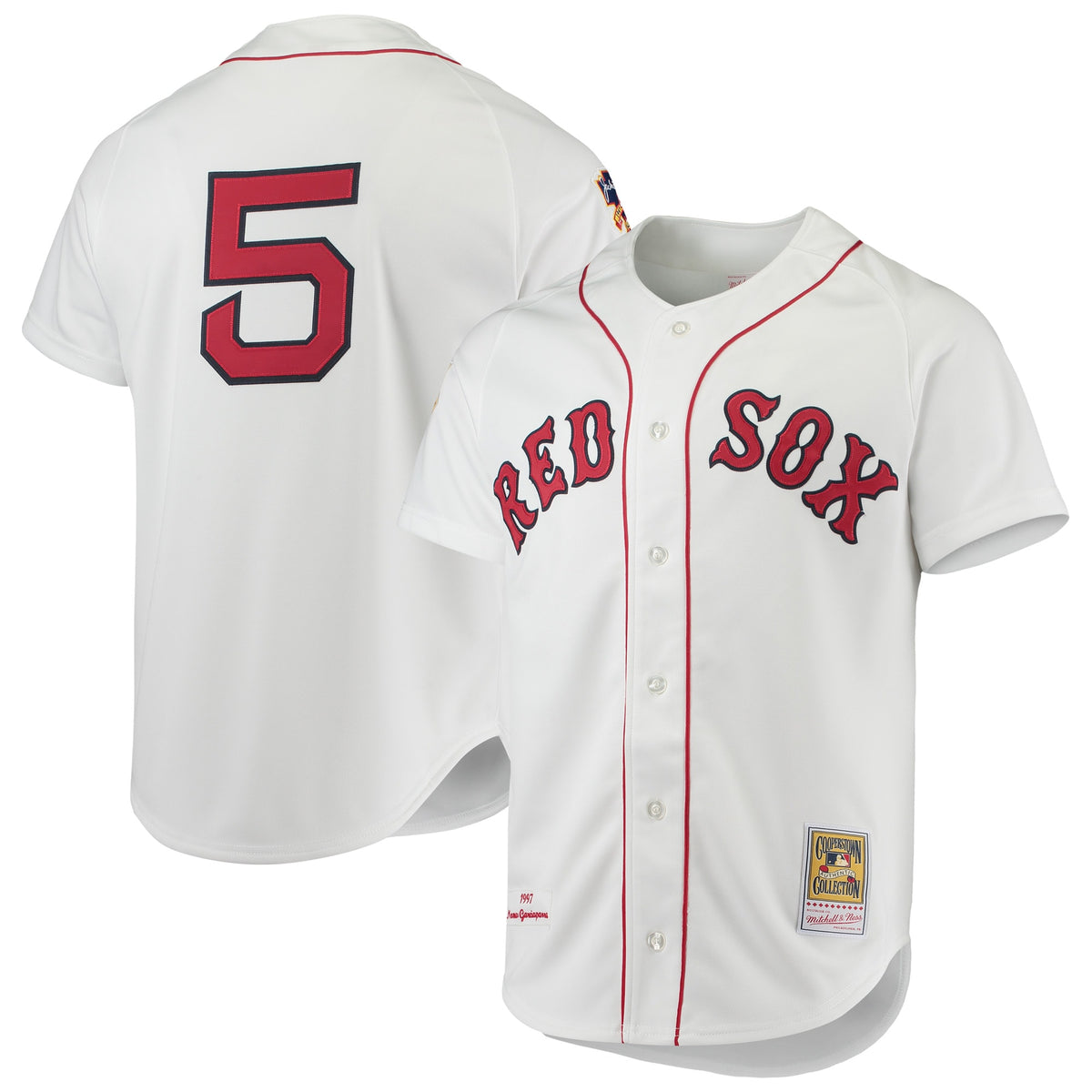 Nomar Garciaparra Boston Red Sox Mitchell Ness 1997 Cooperstown Collection Authentic Jersey White