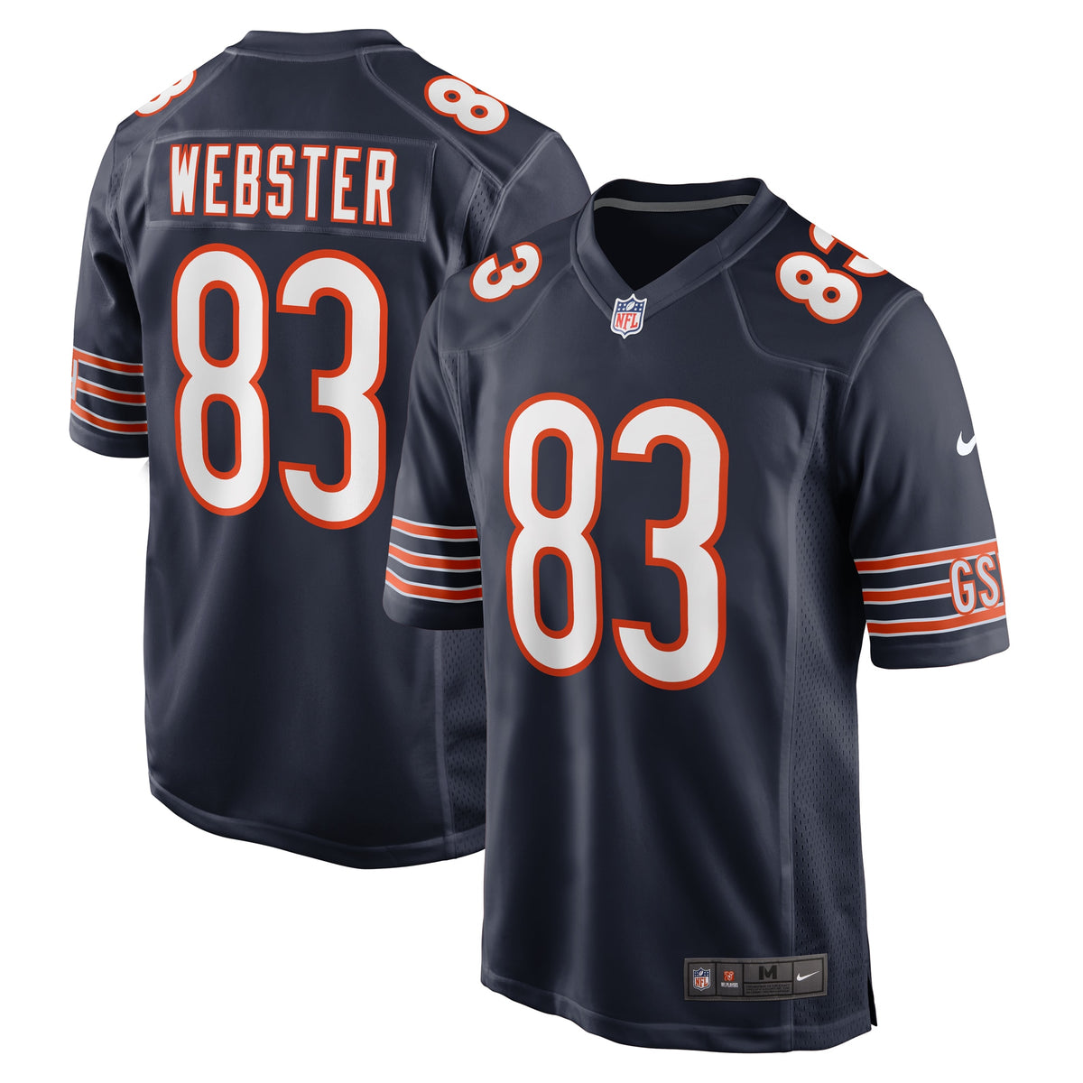 Nsimba Webster Chicago Bears Nike Team Game Jersey Navy