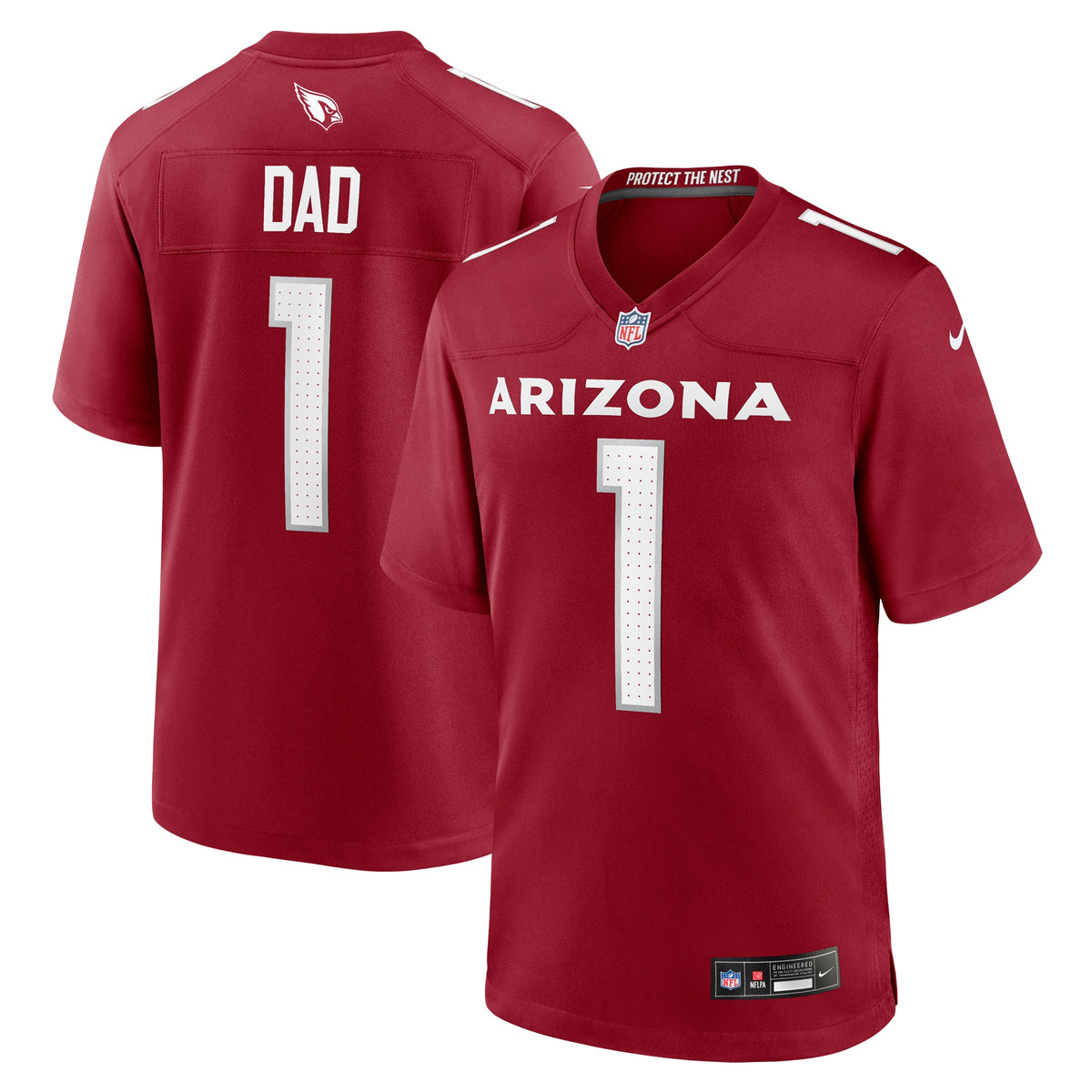 Number 1 Dad Arizona Cardinals Nike Game Jersey Cardinal