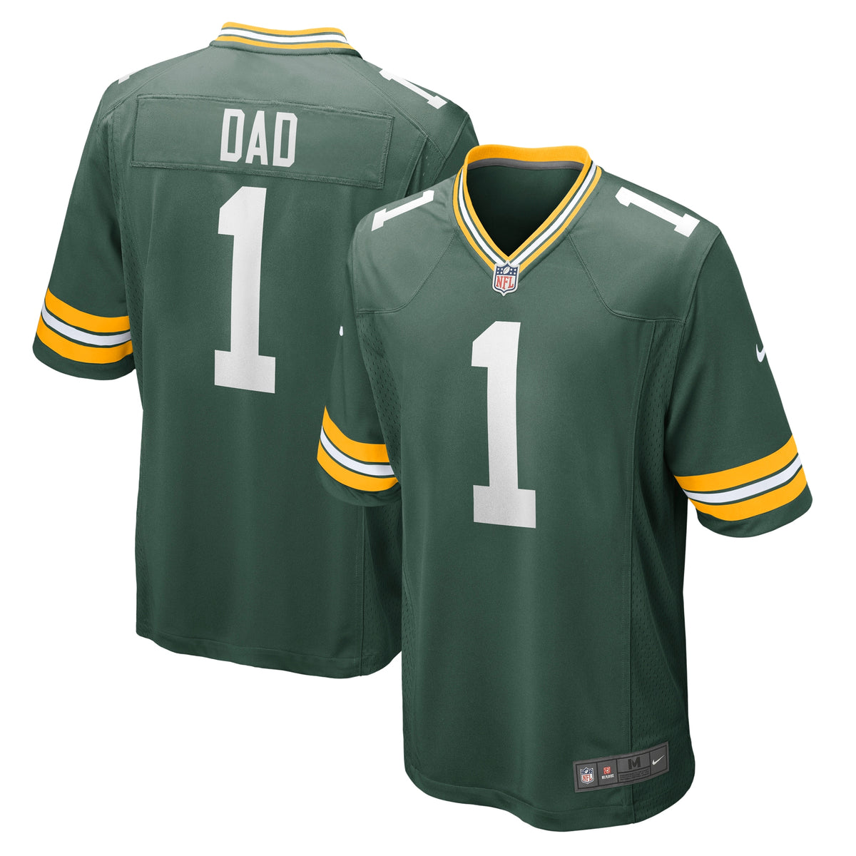 Number 1 Dad Green Bay Packers Nike Game Jersey Green