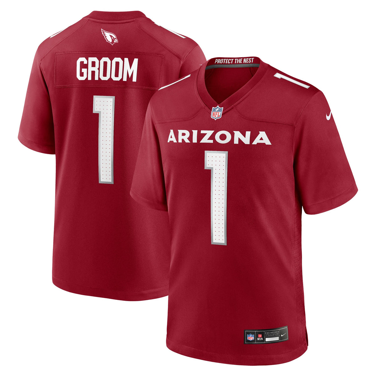 Number 1 Groom Arizona Cardinals Nike Game Jersey Cardinal