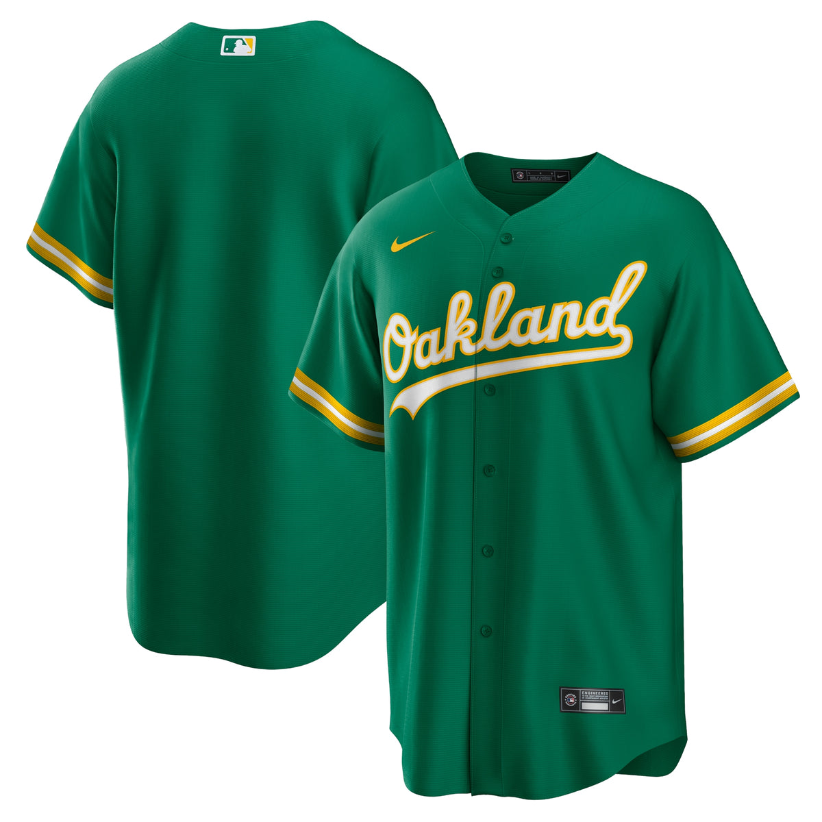 Oakland Athletics Nike Alternate Replica Team Jersey Green