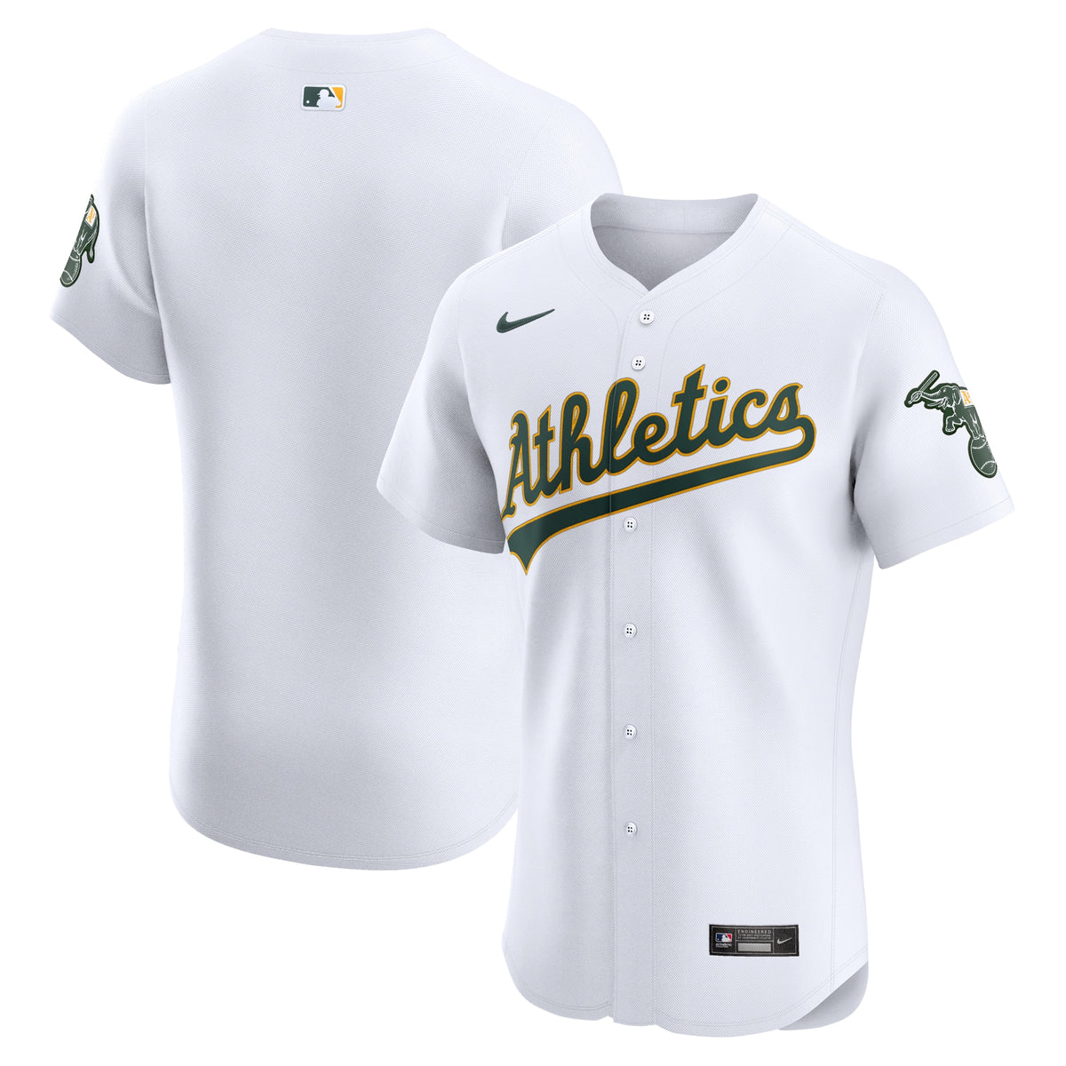 Oakland Athletics Nike Home Elite Jersey White