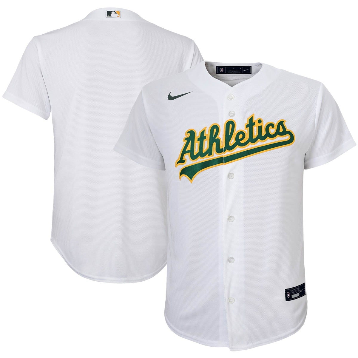 Oakland Athletics Nike Youth Home Replica Team Jersey White