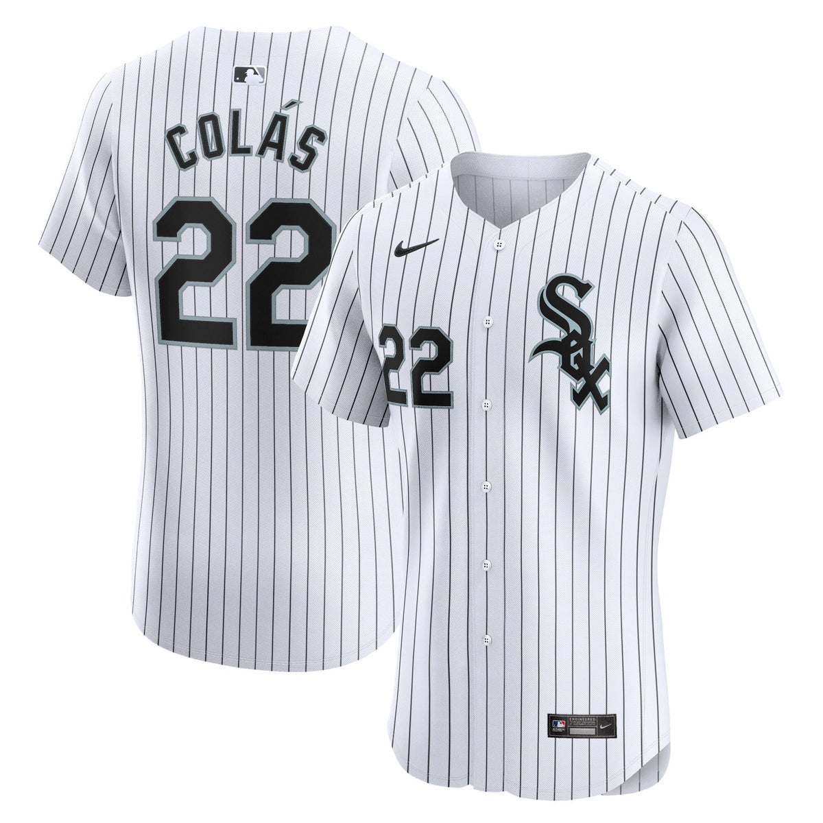 Oscar Colas Chicago White Sox Nike Home Elite Player Jersey White