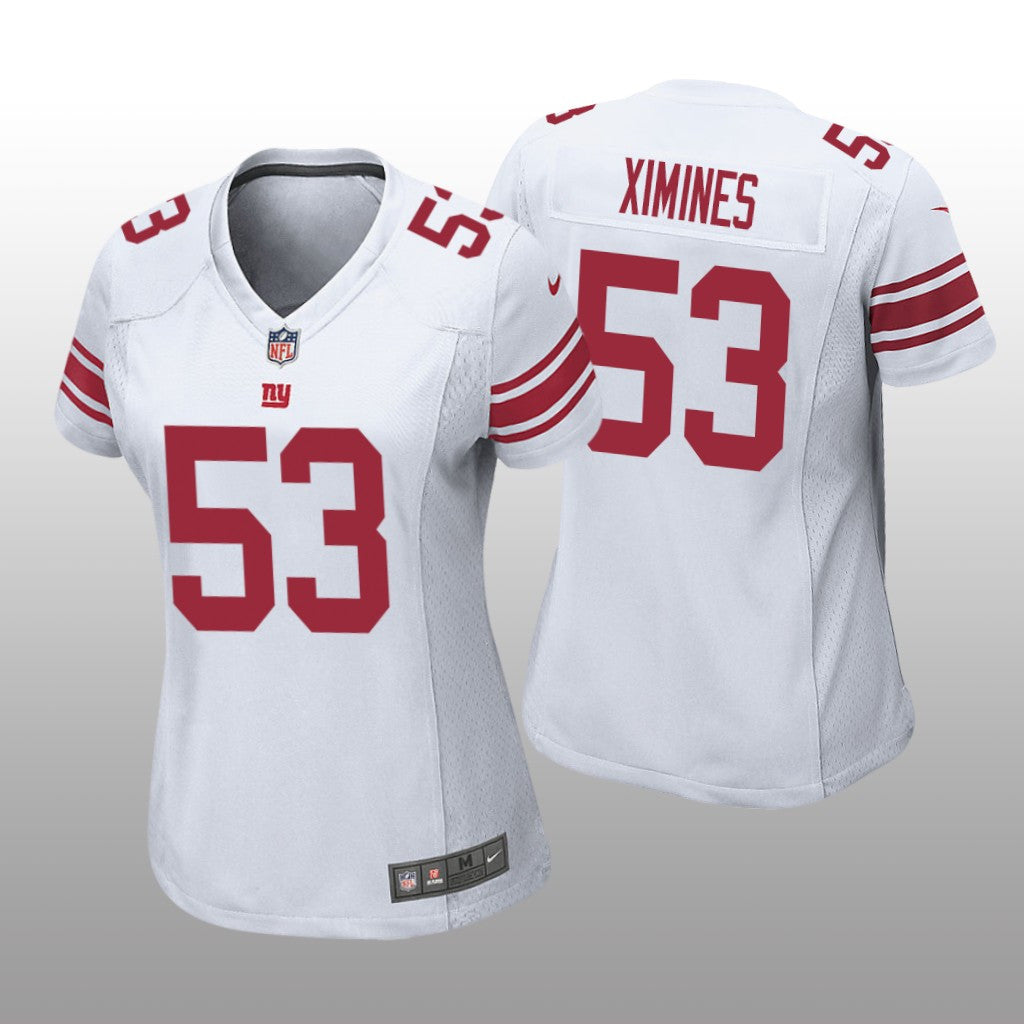 Oshane Ximines New York Giants White Draft Game Jersey